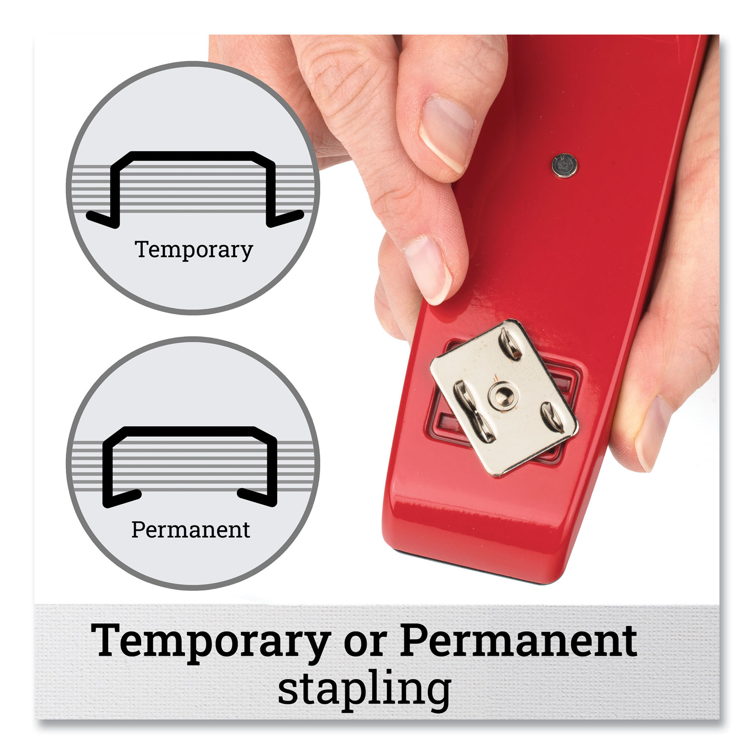 747 Business Full Strip Desk Stapler, 30-Sheet Capacity, Rio Red - Office  Express Office Products