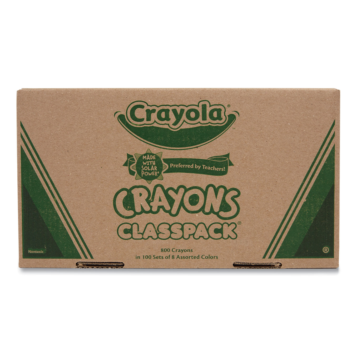 Crayola Crayons 24 Count with Blue Super Stacker Plastic Crayon Box (Bundle)