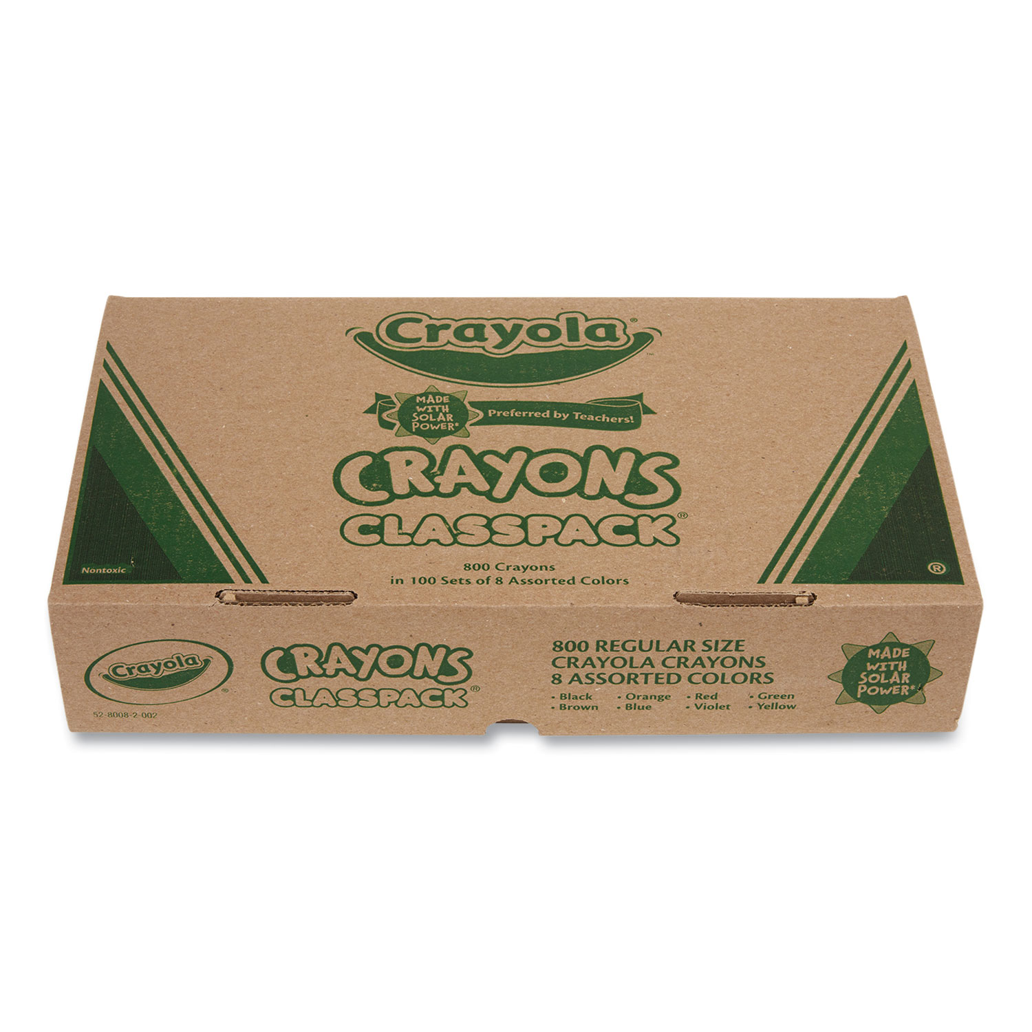 Crayola Crayon Classpack, 800 Count, Bulk School Supplies For Teachers,  Large Crayon Box, 8 Colors