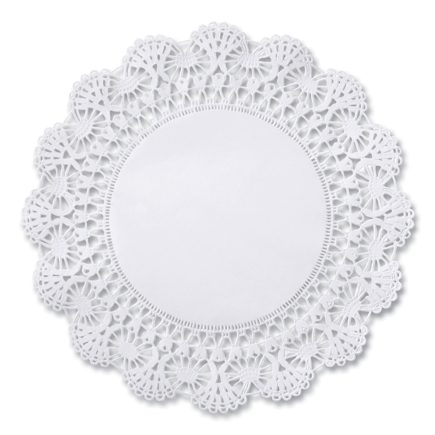 Cambridge Lace Doilies, Round, 6″, White, 1,000/Carton