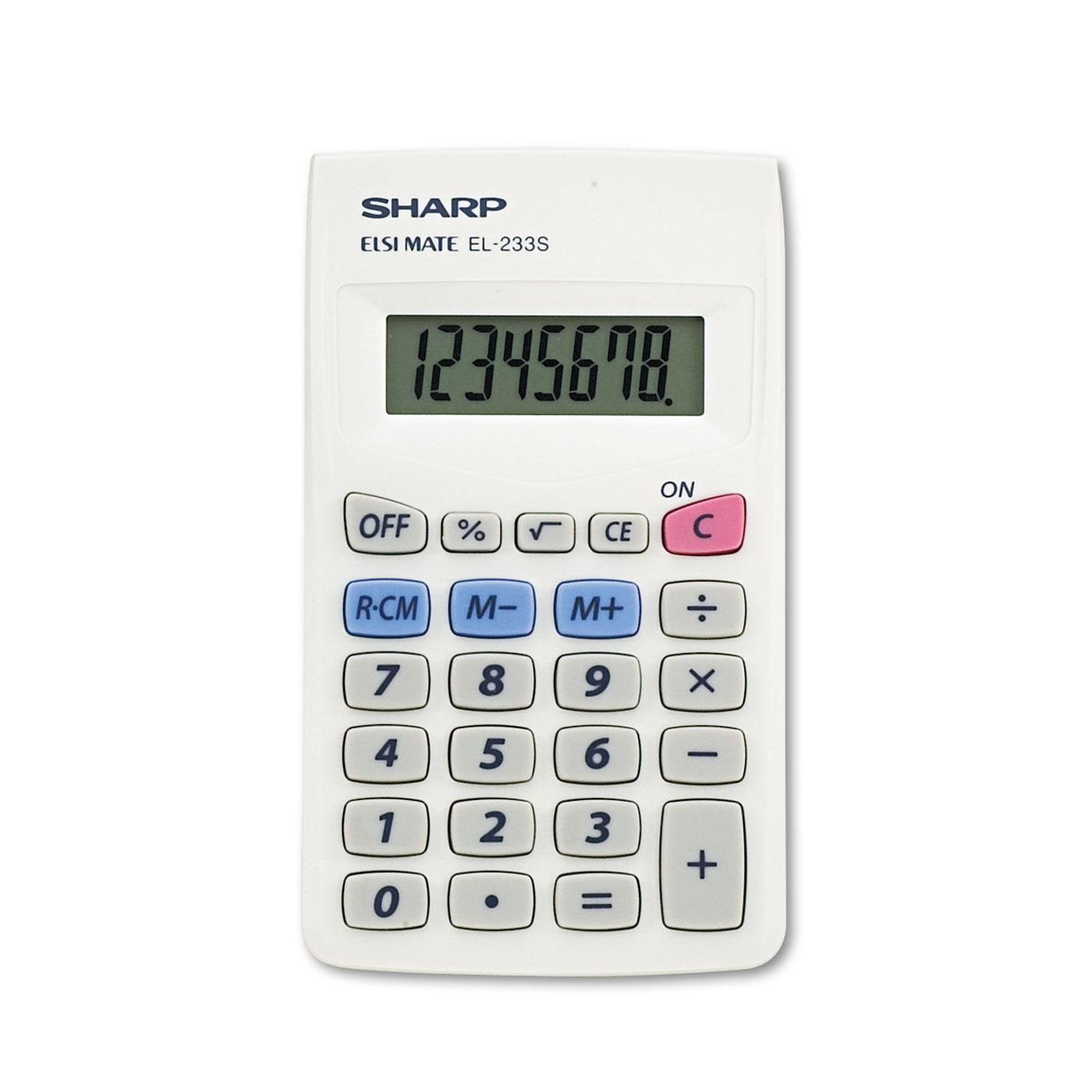  Sharp EL233SB EL233SB Pocket Calculator, 8-Digit LCD (SHREL233SB) 