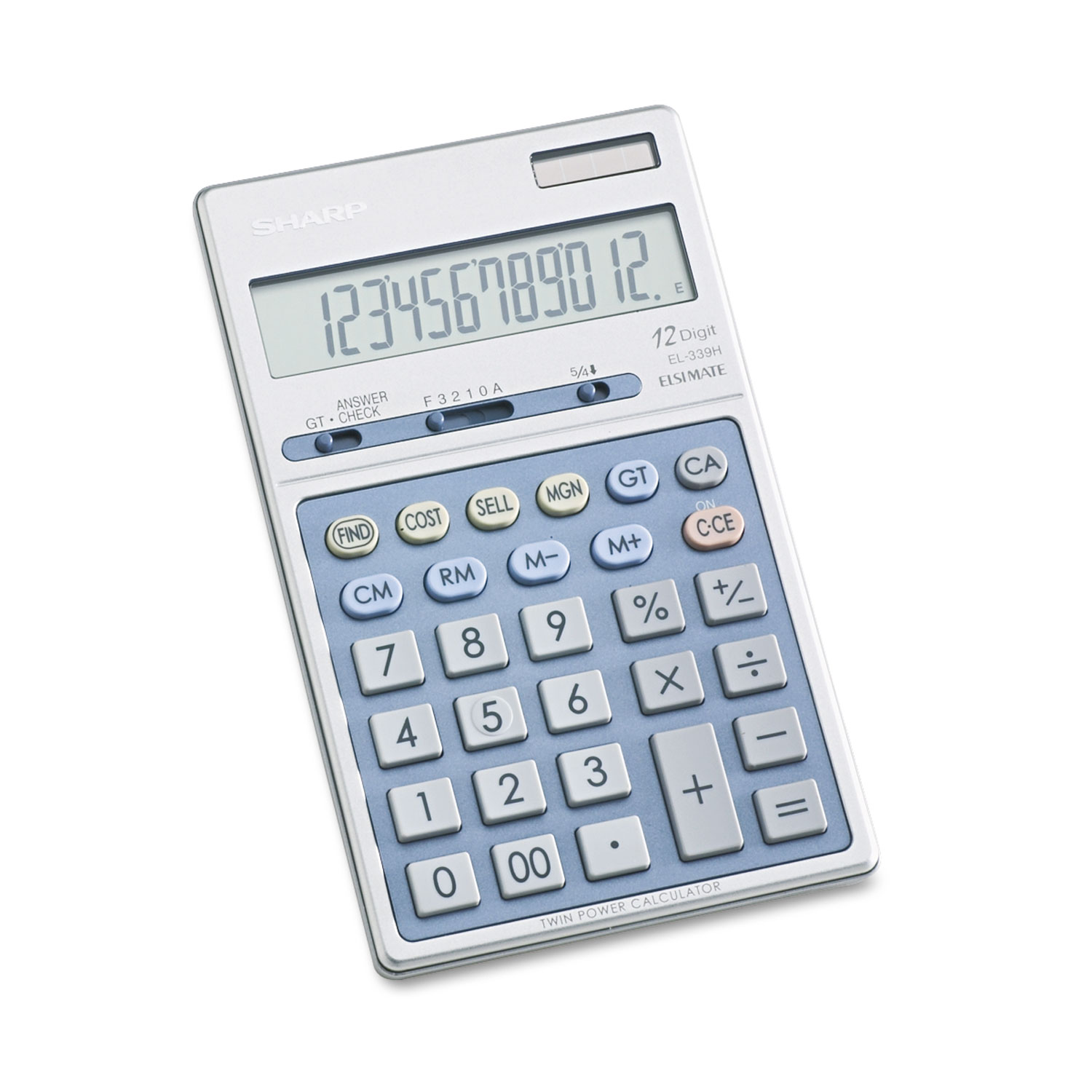  Sharp EL339HB EL339HB Executive Portable Desktop/Handheld Calculator, 12-Digit LCD (SHREL339HB) 