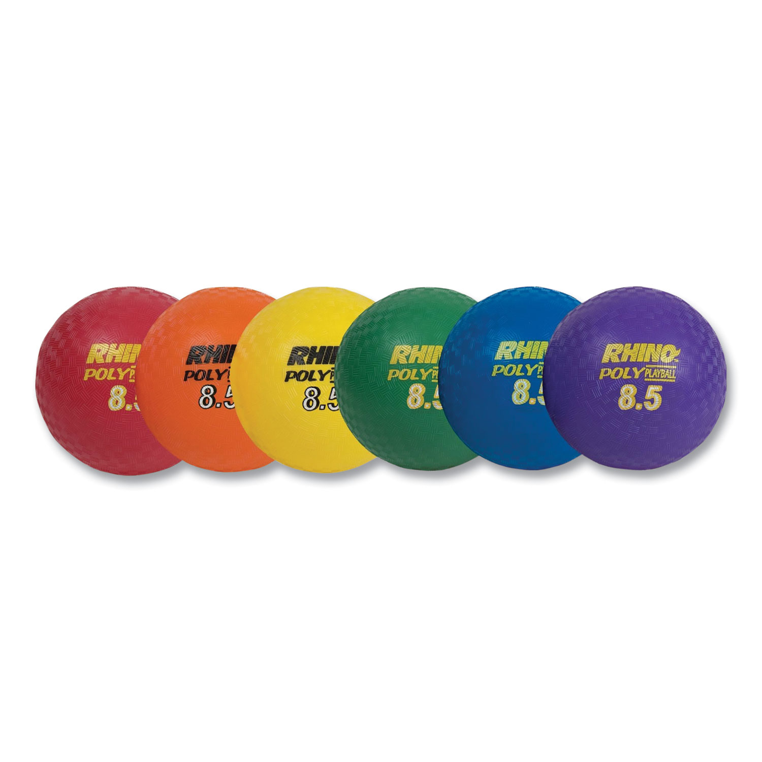 Rhino Playground Ball Set, 8.5″ Diameter, Assorted Colors, 6/Set