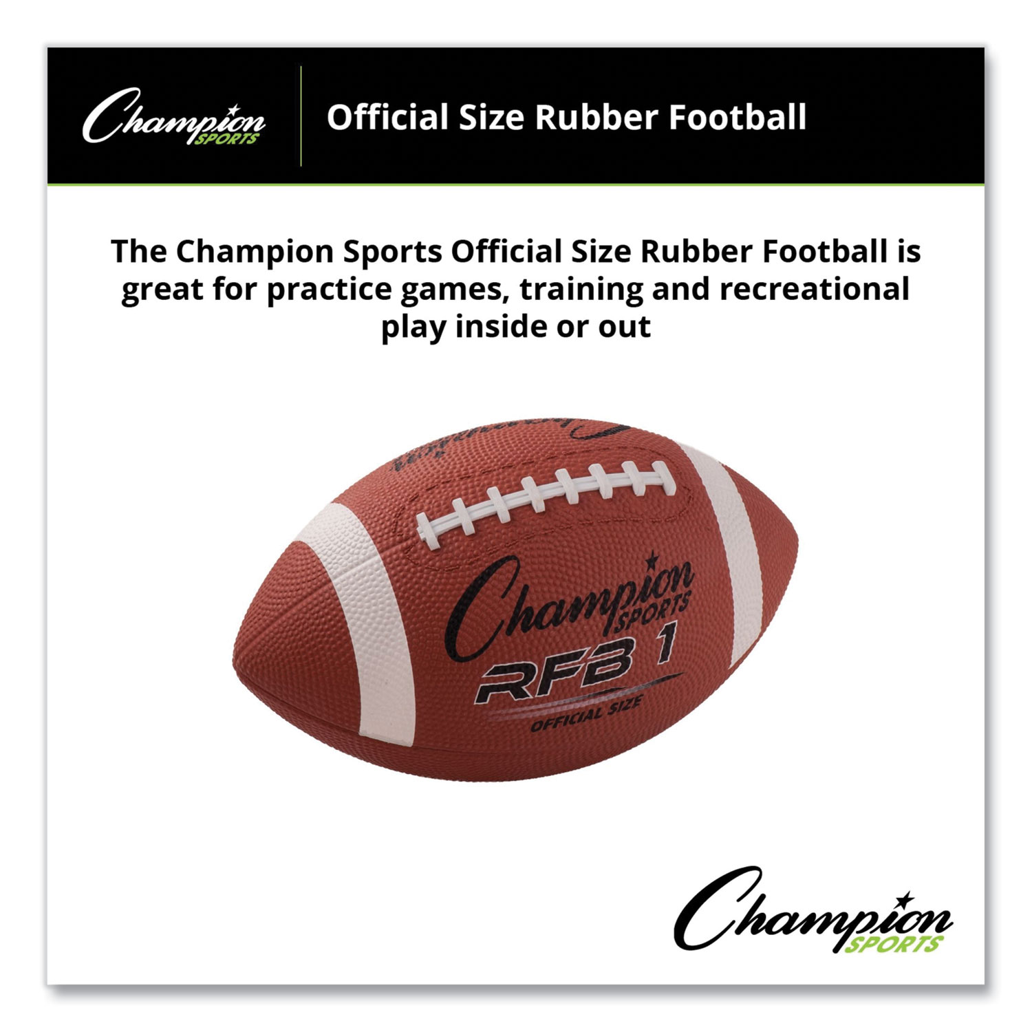 Rubber Sports Ball Football Official NFL No. 9 Brown 