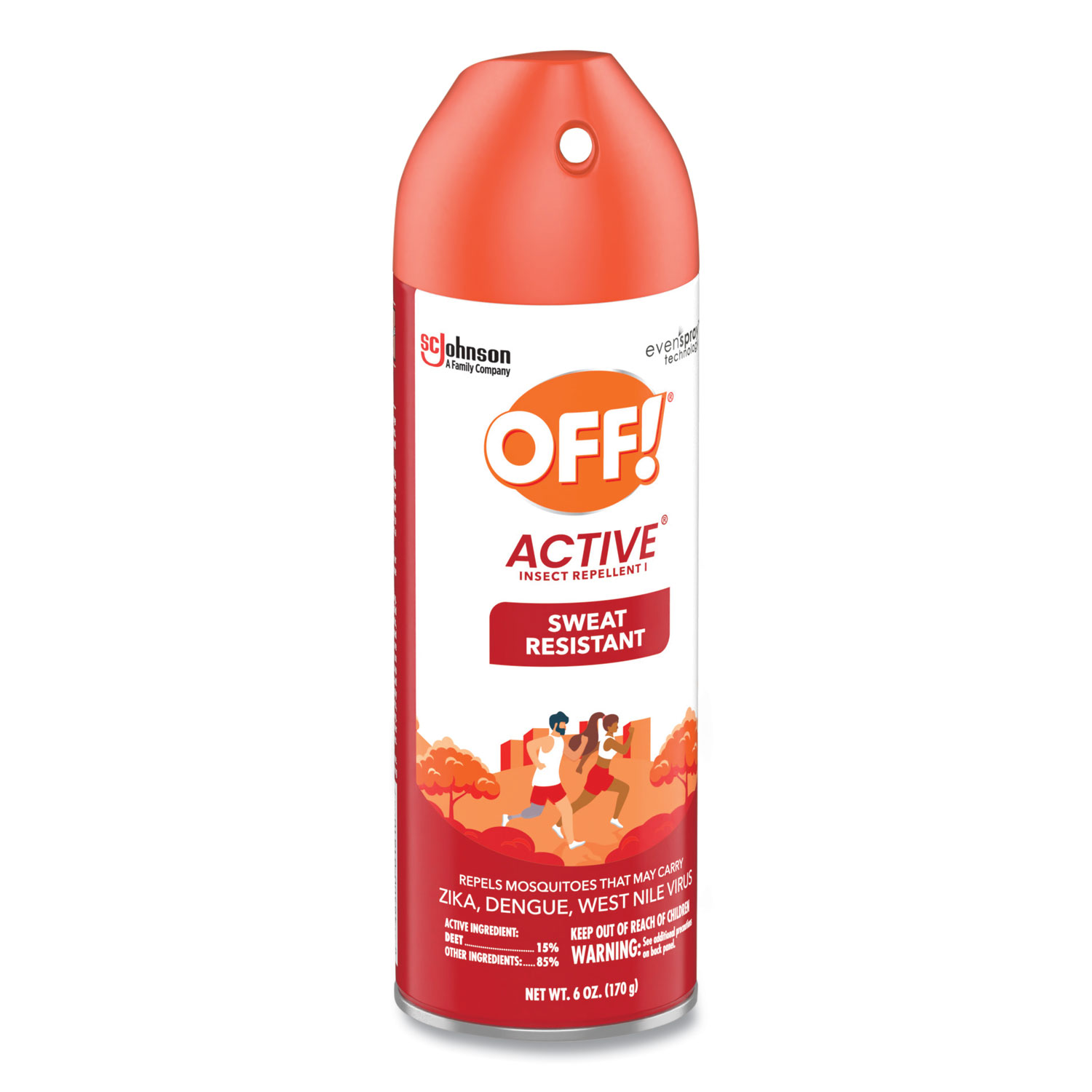 OFF!® ACTIVE Insect Repellent, 6 oz Aerosol Spray, 12/Carton | Action ...