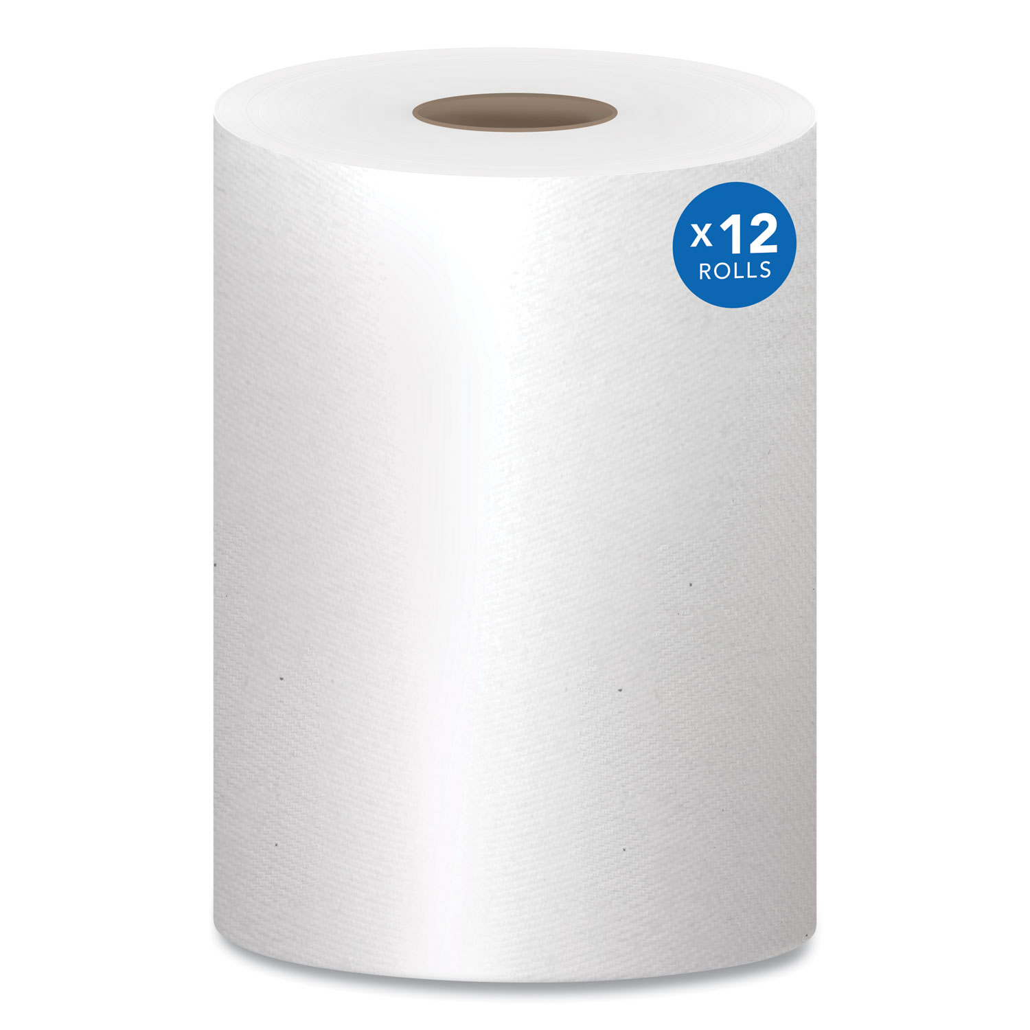 Essential Hard Roll Towels for Business, Absorbency Pockets, 1-Ply, 8″ x 400 ft, 1.5″ Core, White, 12 Rolls/Carton