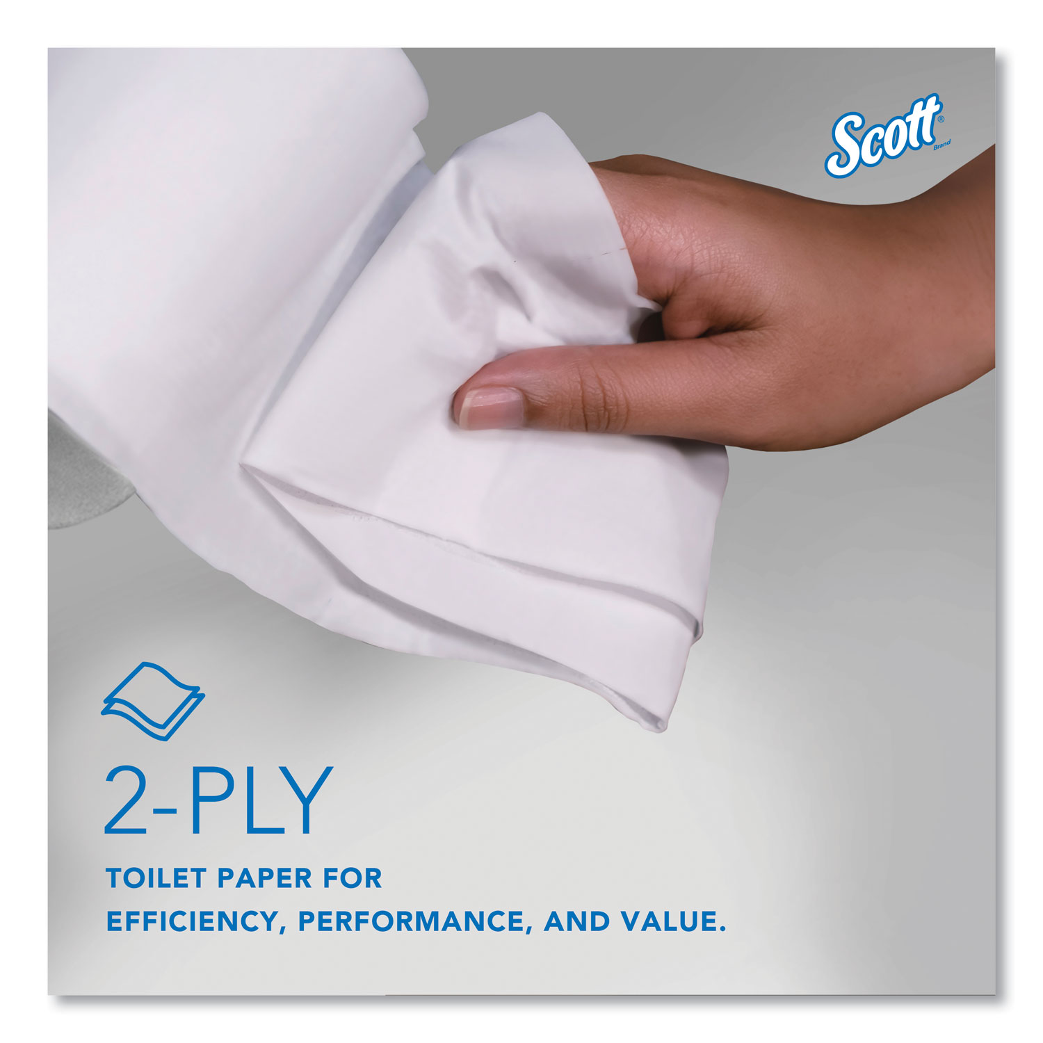 Papier hygiénique standard sans mandrin Scott® Essential 1000' 2