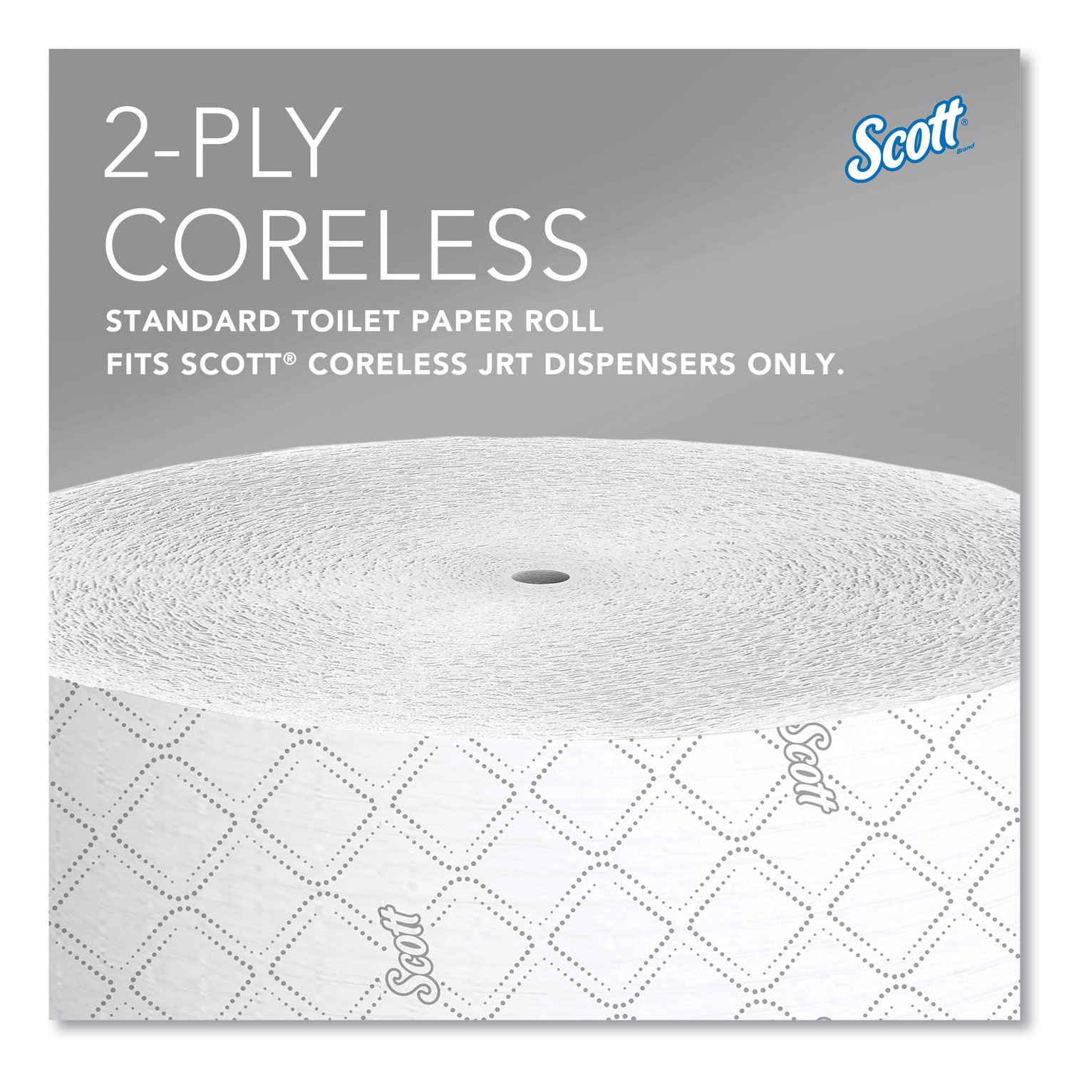 Scott Essential Coreless JRT, 2-Ply, 1150ft, 12 Rolls/Carton