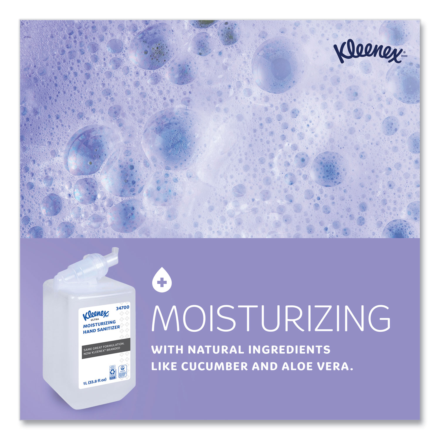 KCC34700 Kleenex Ultra Moisturizing Foam Hand Sanitizer Zuma