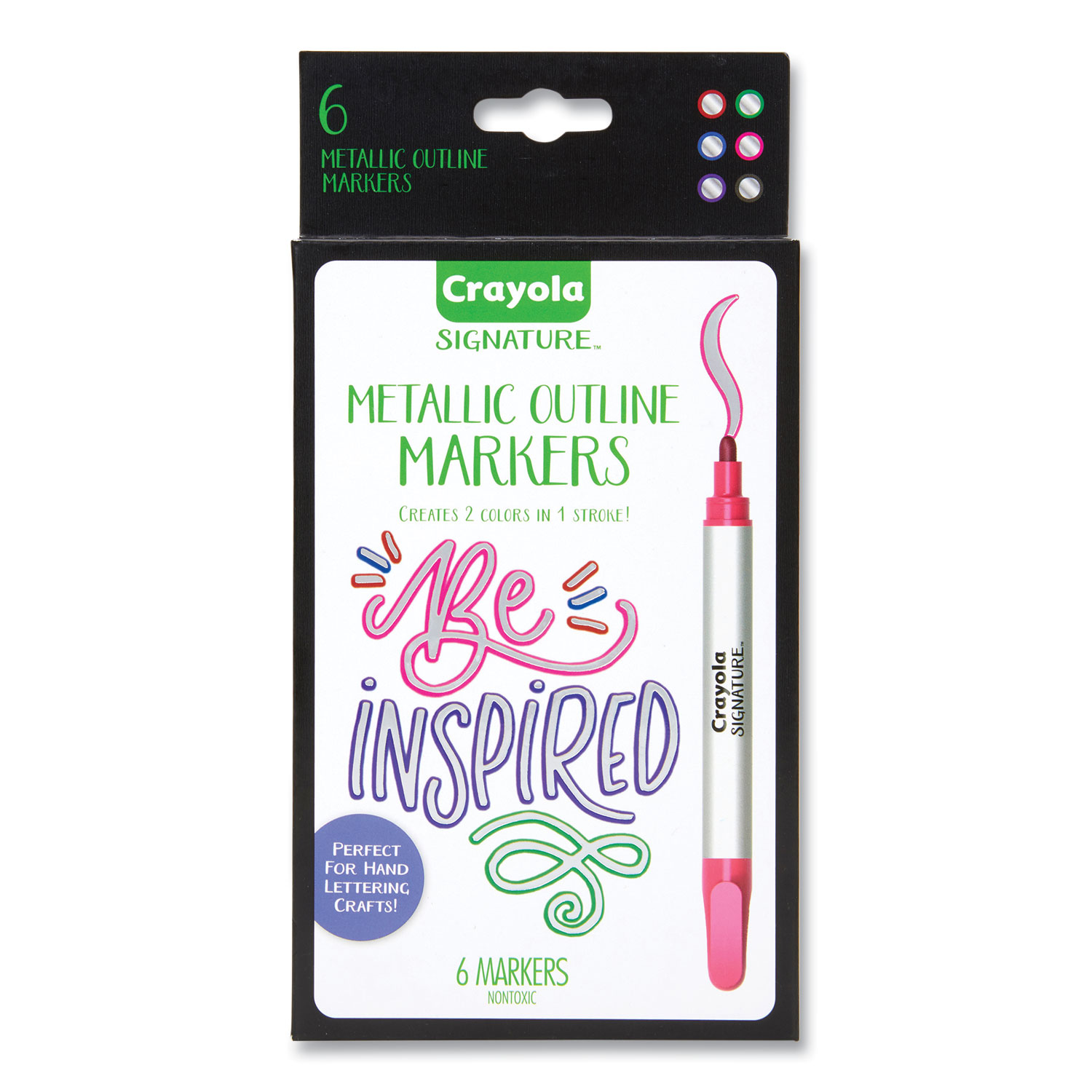 Crayola Signature Dual-Tip Markers, Brush & Detail - 16 markers