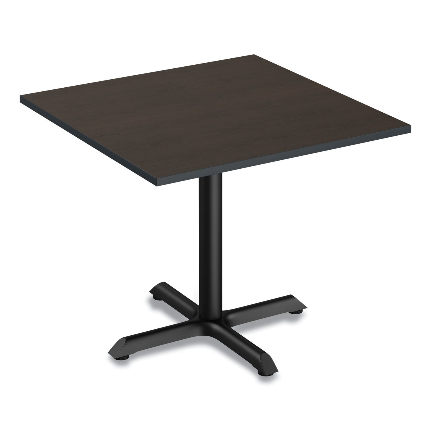 Square Tabletop Reversible Laminate Table Top, Square, 35.38w x 35.38d, Espresso/Walnut ...