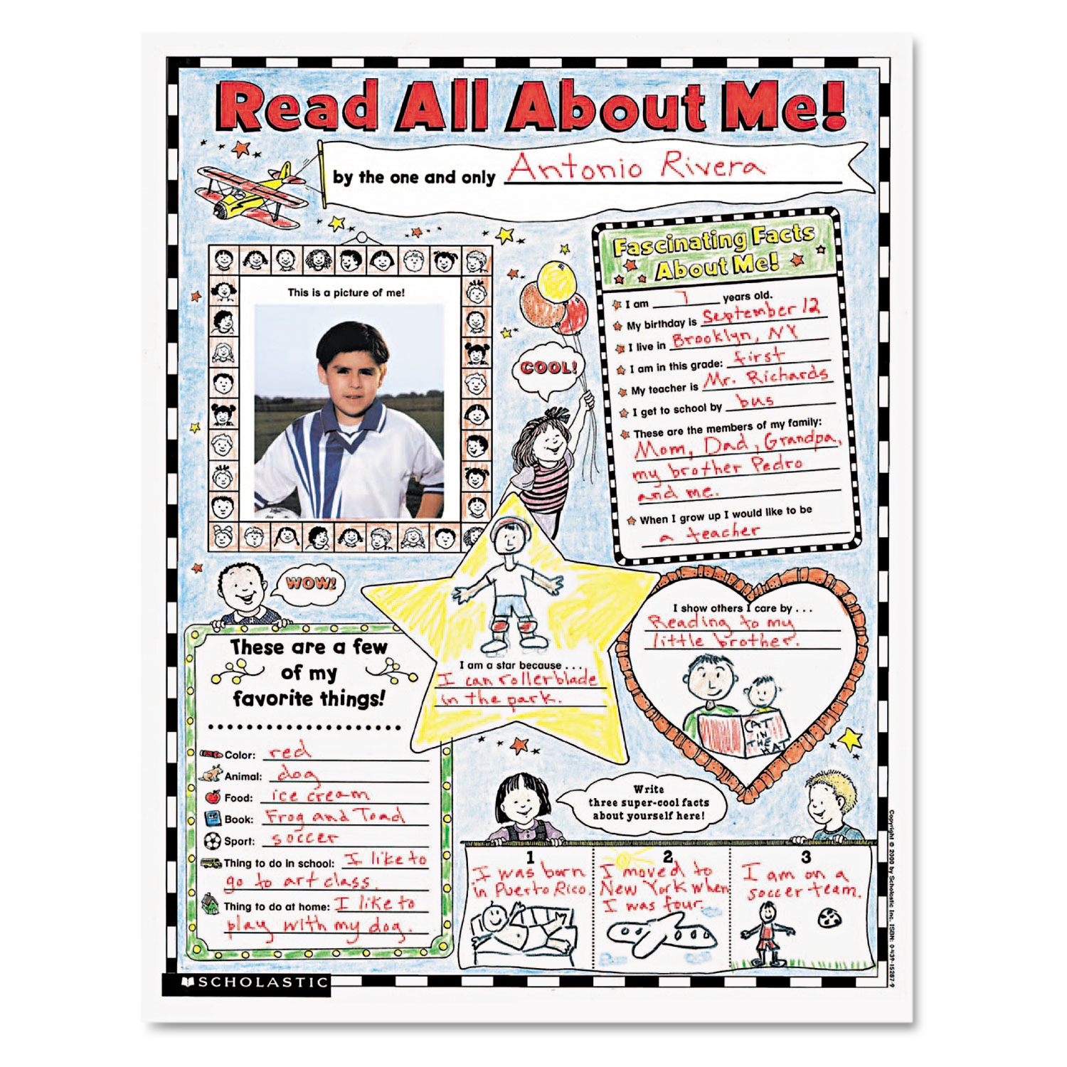 read all about me poster printable