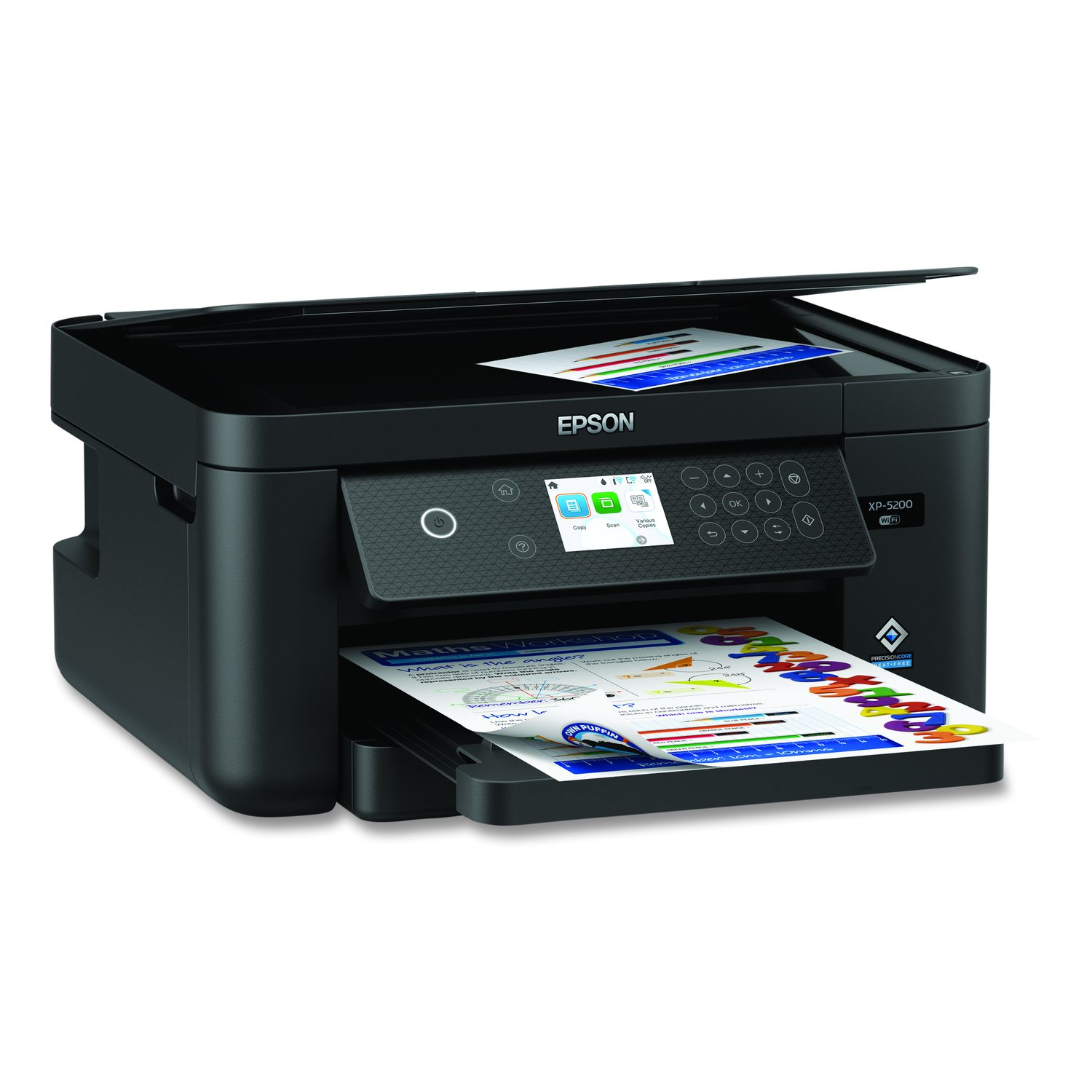 Expression Home XP-5200 Wireless All-in-One Inkjet Printer, Copy/Print ...