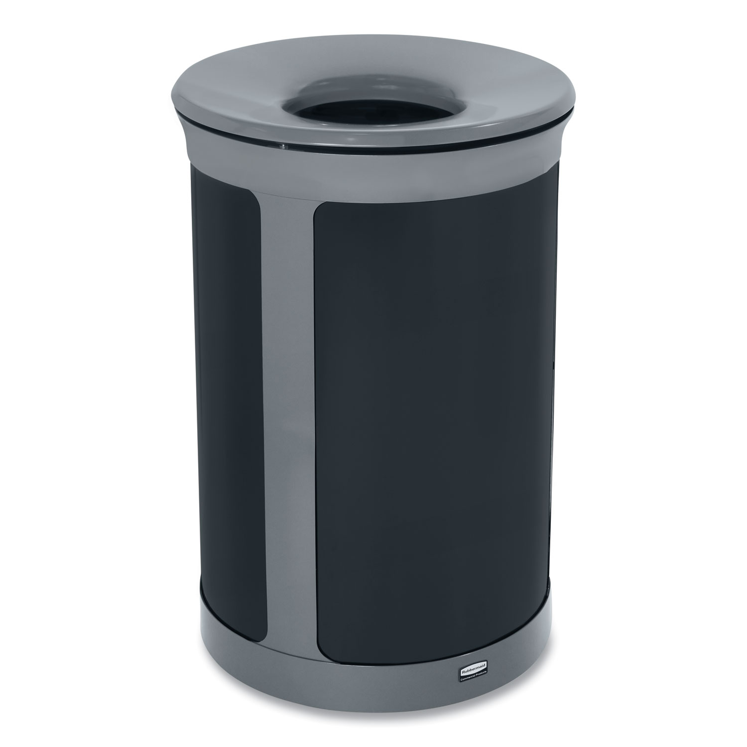 ENHANCE Series Waste Receptacle, 23 gal, Metal, Pearl Gray/Umbra Gray