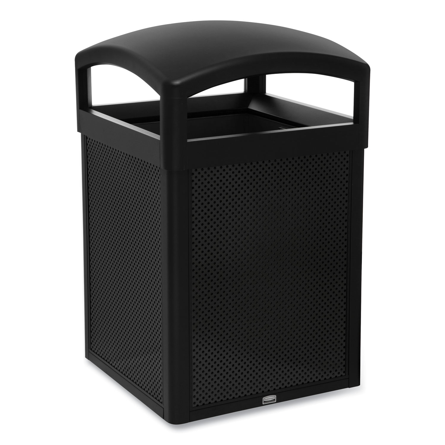 TAILOR Decorative Outdoor Waste Receptacle Frames, 41 gal, Metal, Black