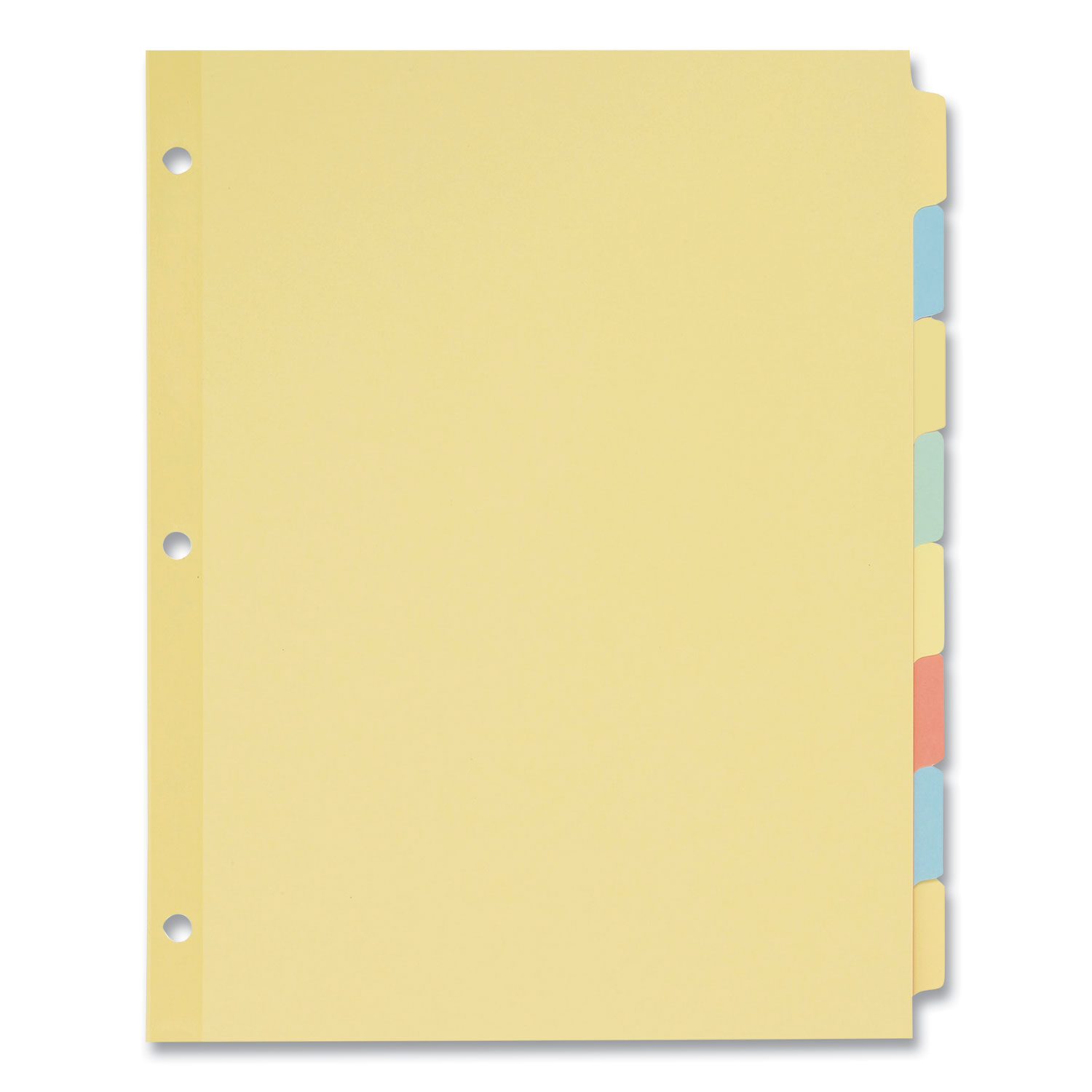 Write and Erase Plain-Tab Paper Dividers, 8-Tab, 11 x 8.5