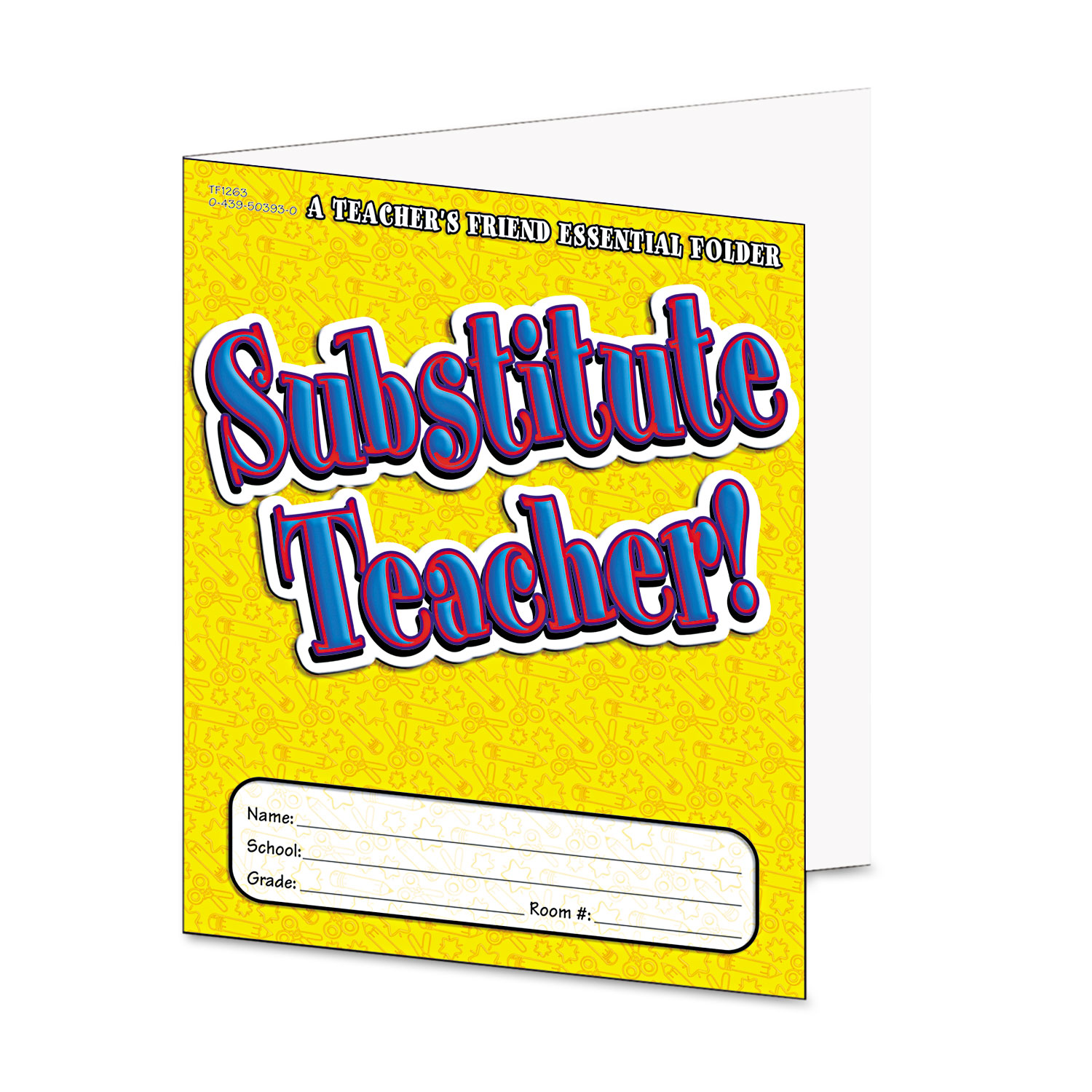 Substitute Teacher Essential Laminated Folder, PreK-6, 16 Pages