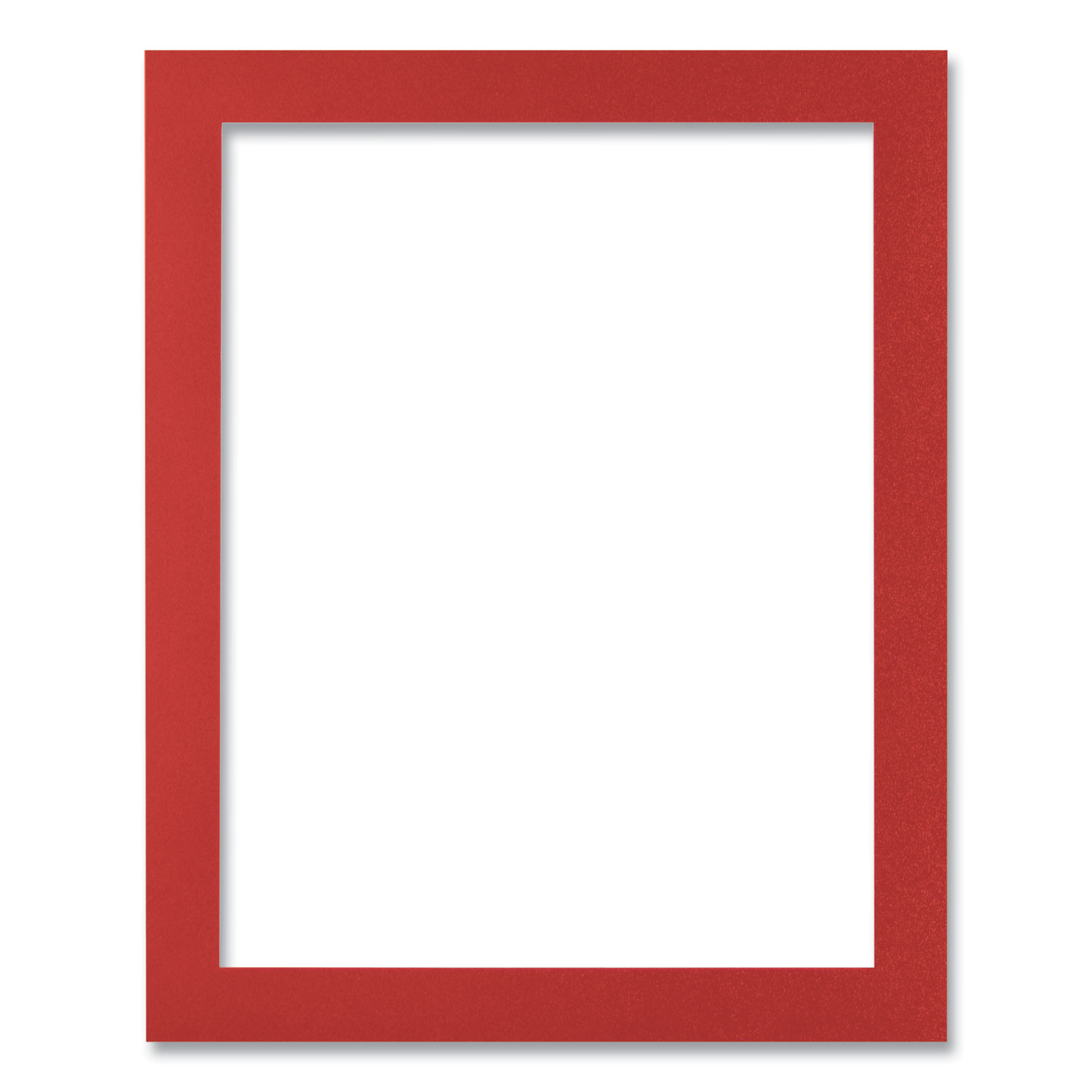 Self-Adhesive Sign Holders, 8.5 x 11 Insert, Clear with Red Border Frame, 2/Pack