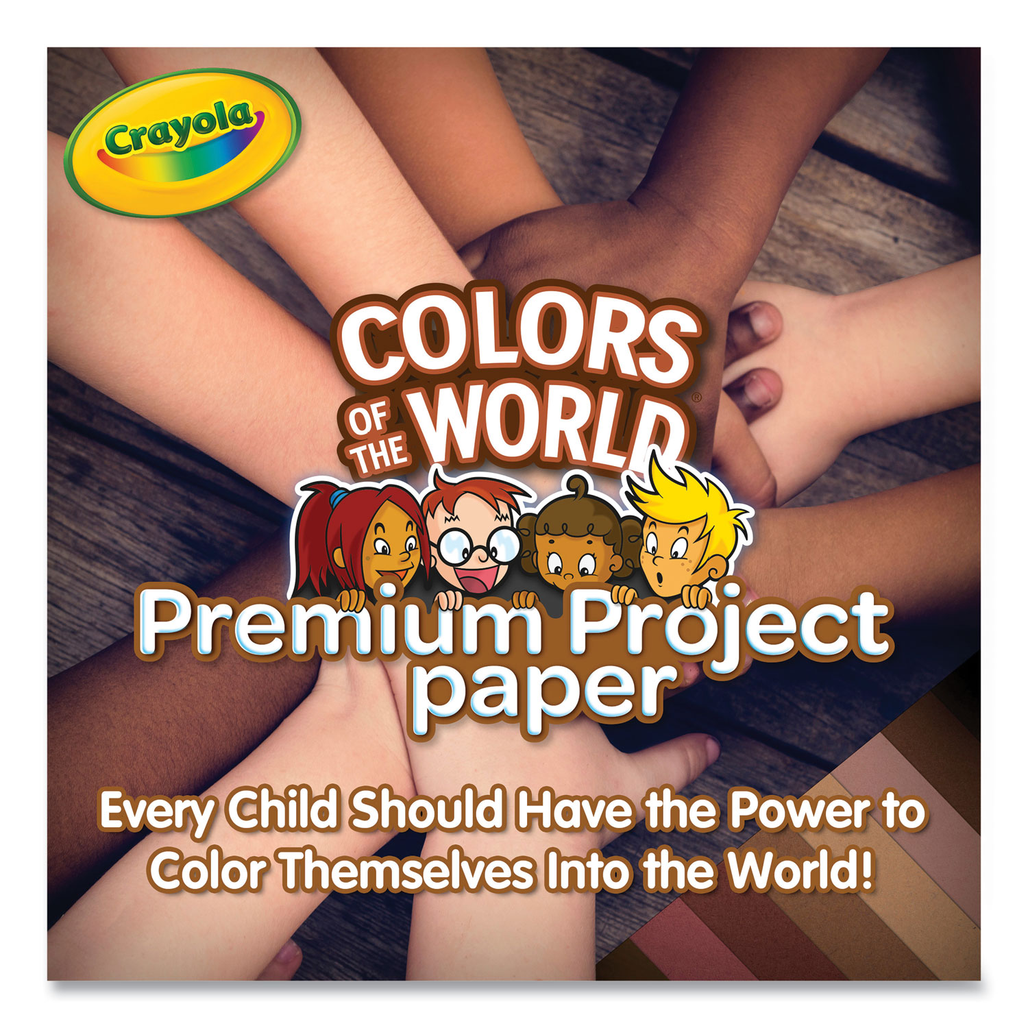 Crayola Construction Paper in Colors of the World, 8.5” x 11”, 24 Colors,  Craft Supplies, 48 Pages