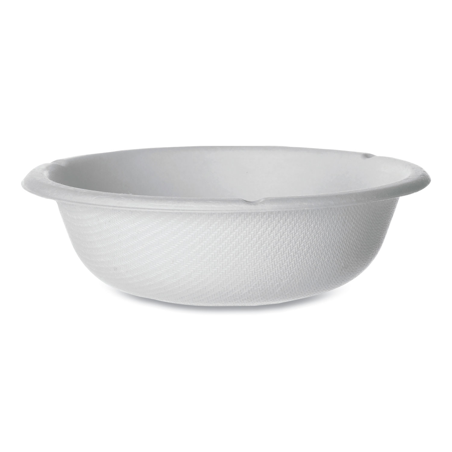 Vanguard Renewable and Compostable Sugarcane Bowls, 6 oz, White, 1,800/Carton