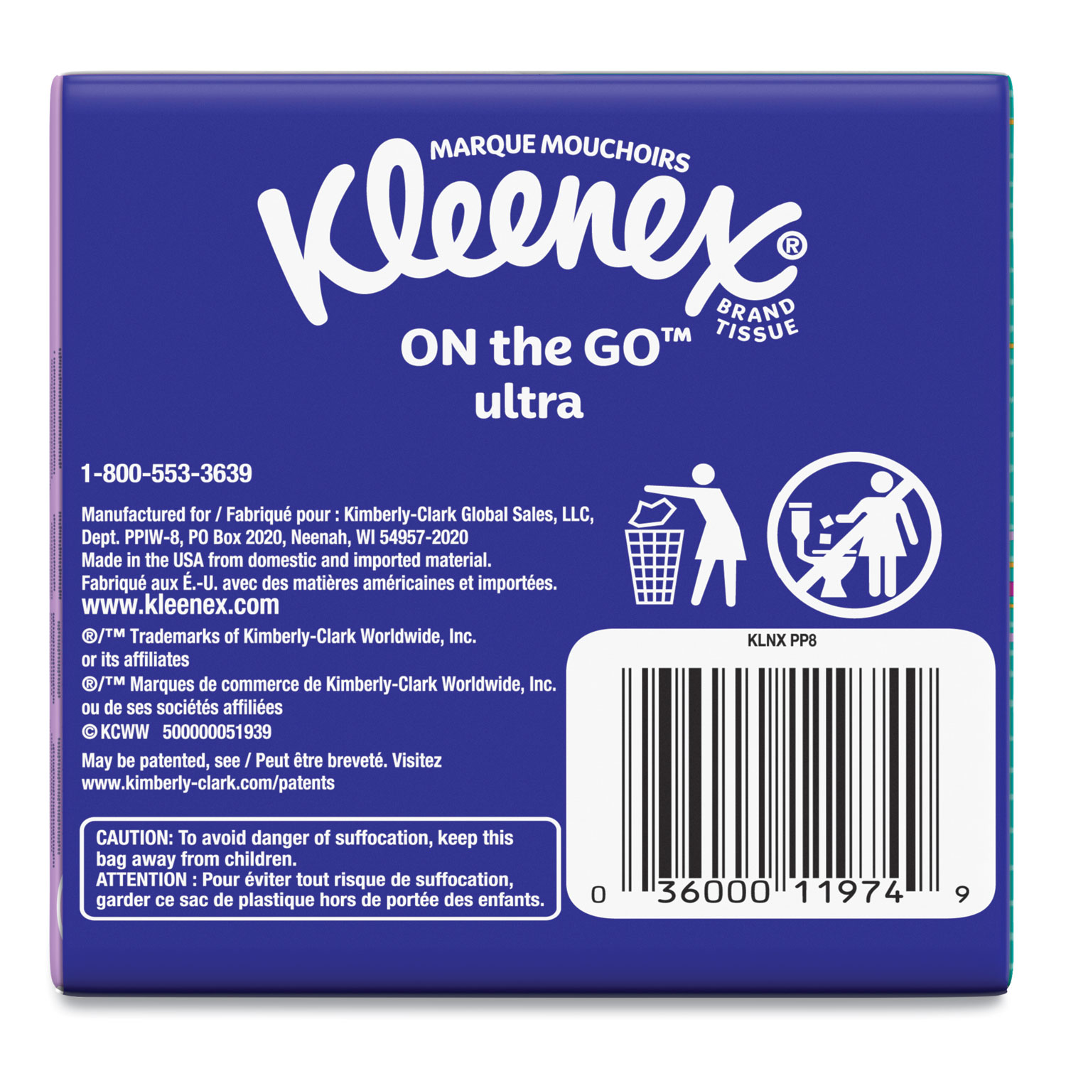 Case of 80 Kimberly-Clark Junior Kleenex Facial Tissues