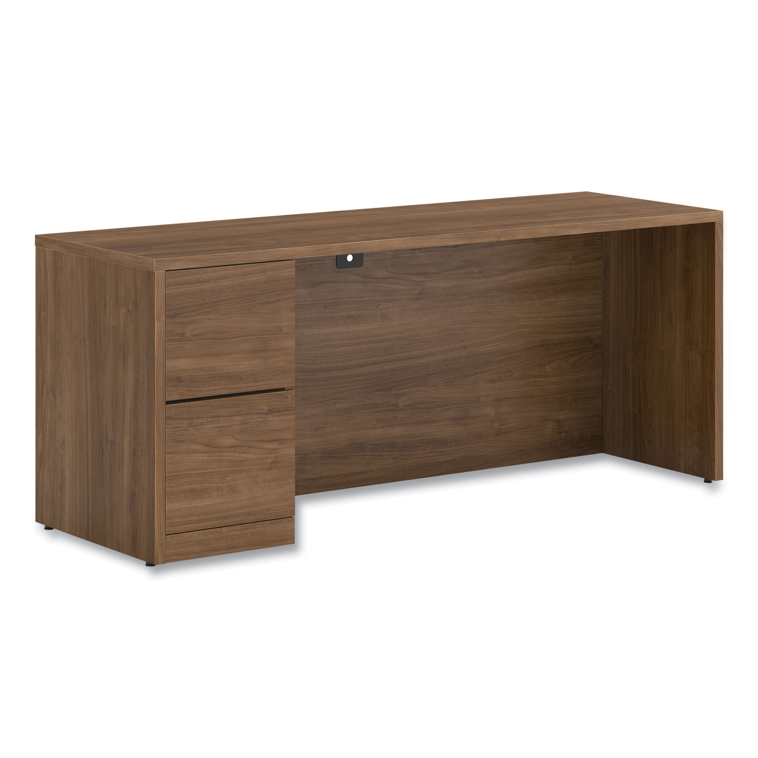 HON® 10500 Series Full-Height Left Pedestal Credenza, 72 x 24 x 29.5, Pinnacle