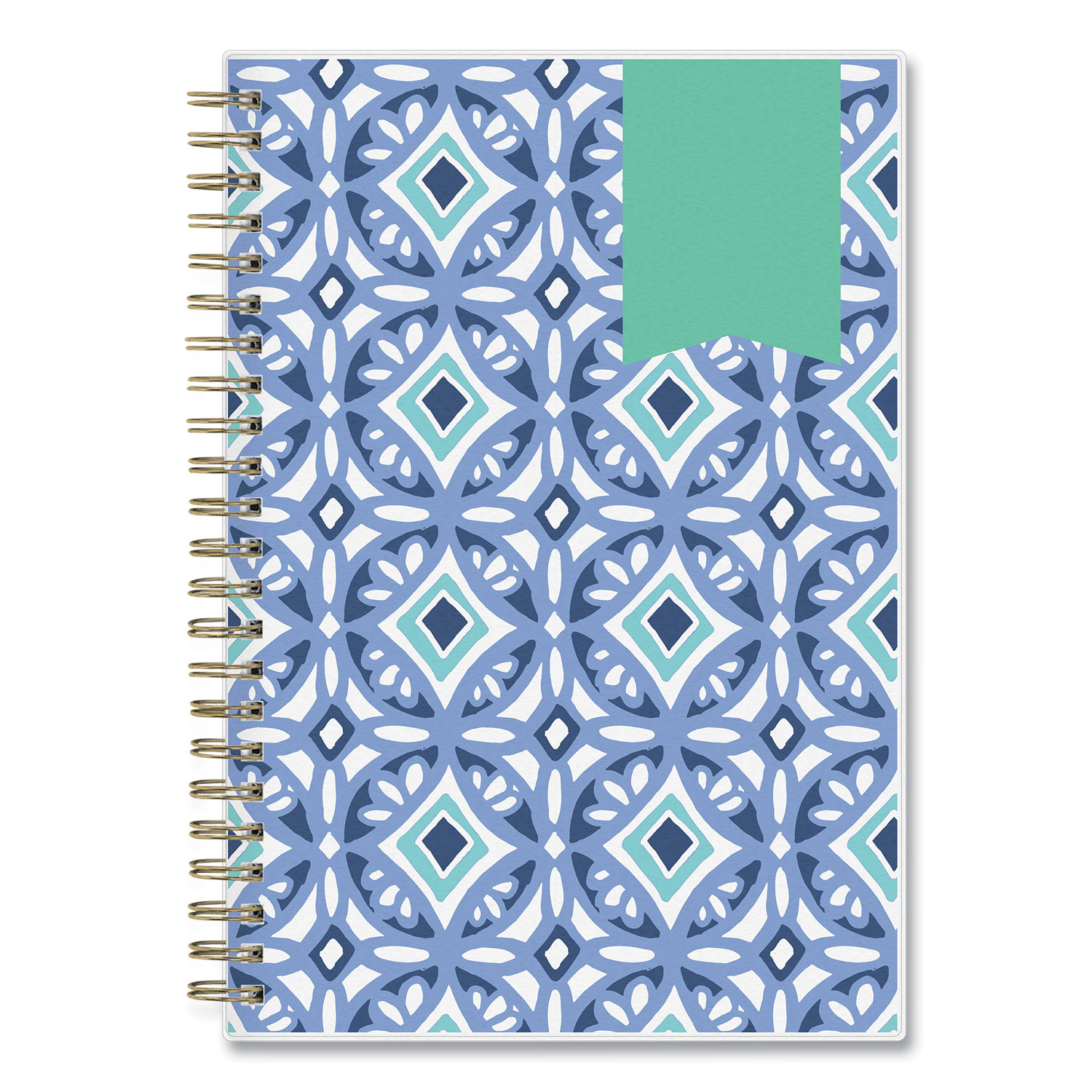 Day Designer Secret Garden Mint Frosted Weekly/Monthly Planner, 11 x 8.5,  Multicolor Cover, 12-Month (Jan to Dec): 2024 - Pointer Office Products