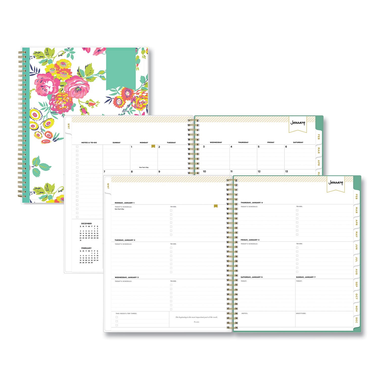 Wildflowers | Academic Weekly Year Planner | Day Designer