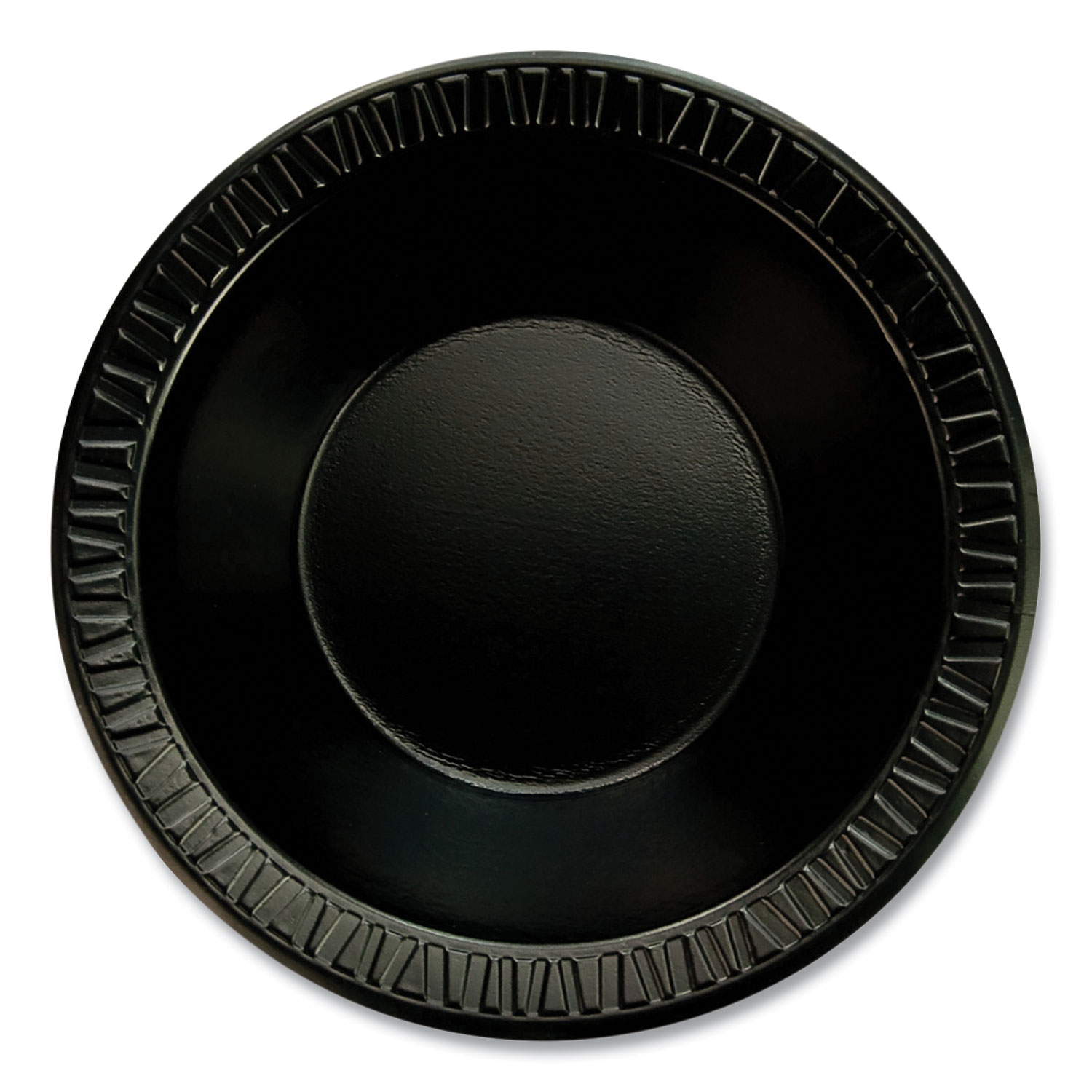 Quiet Classic Laminated Foam Dinnerware, Bowl, 12 oz, Black, 1,000/Carton