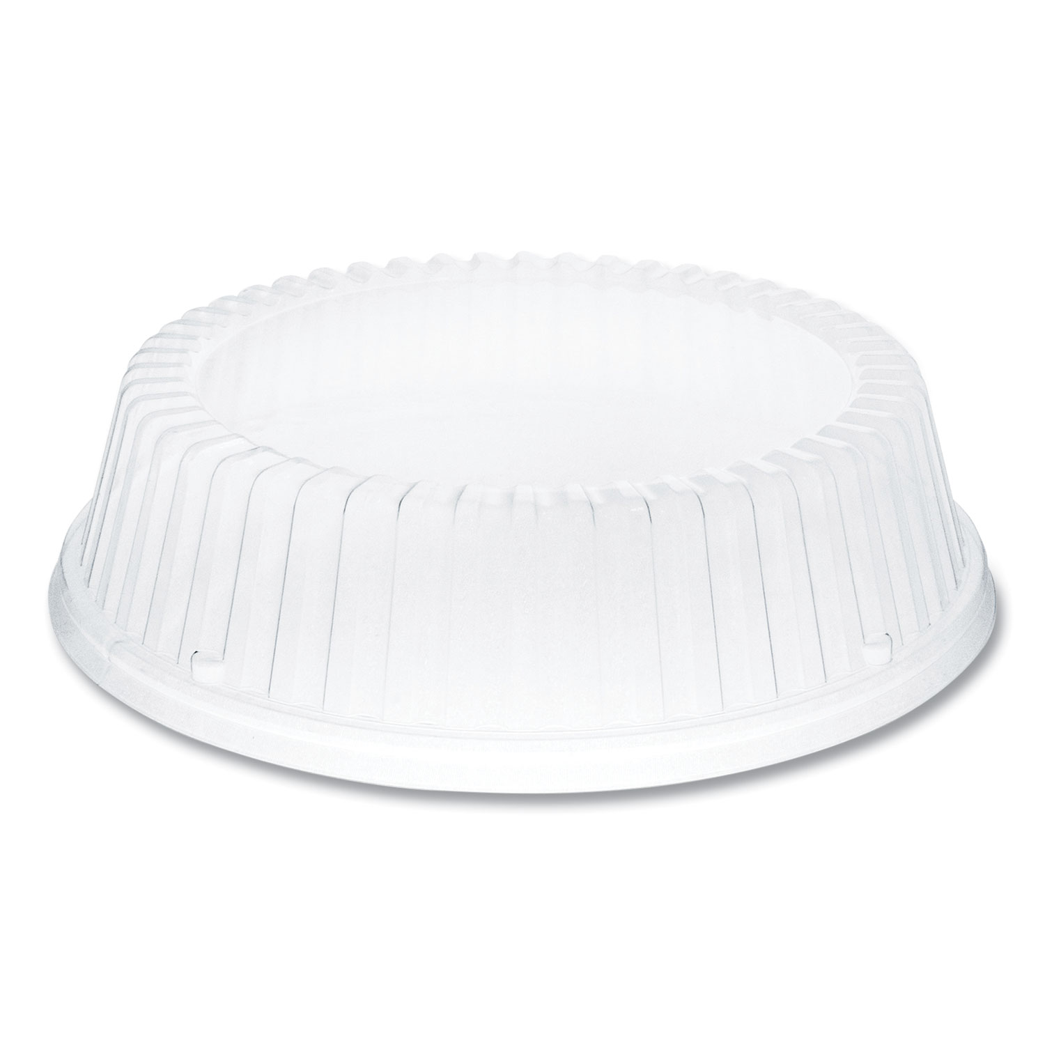 Dome Covers for Dinnerware, For 9" Foam Plates, Clear, Plastic, 125/Bag, 4 Bags/Carton