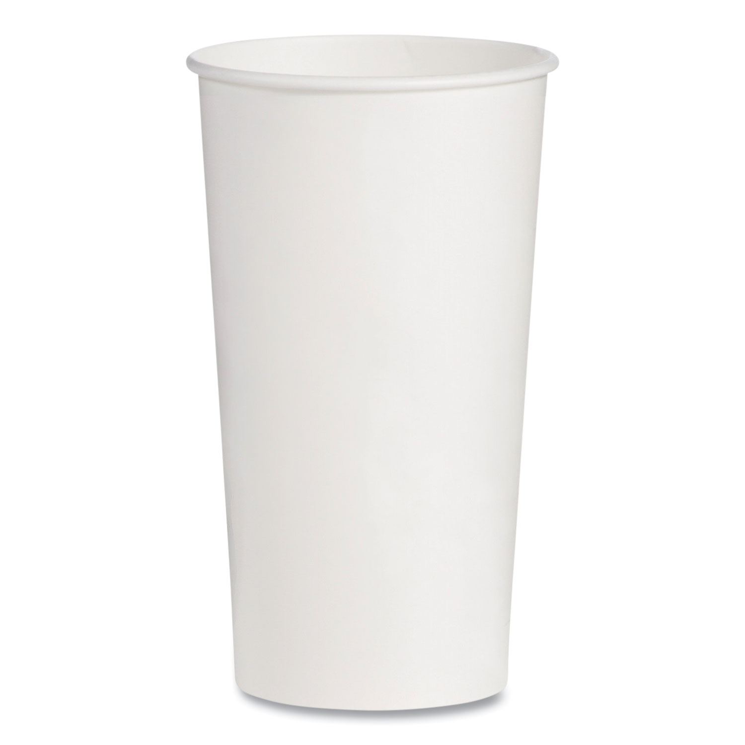 Double-Sided Poly (DSP) Paper Cold Cups, 21 oz, White, 1,000/Carton