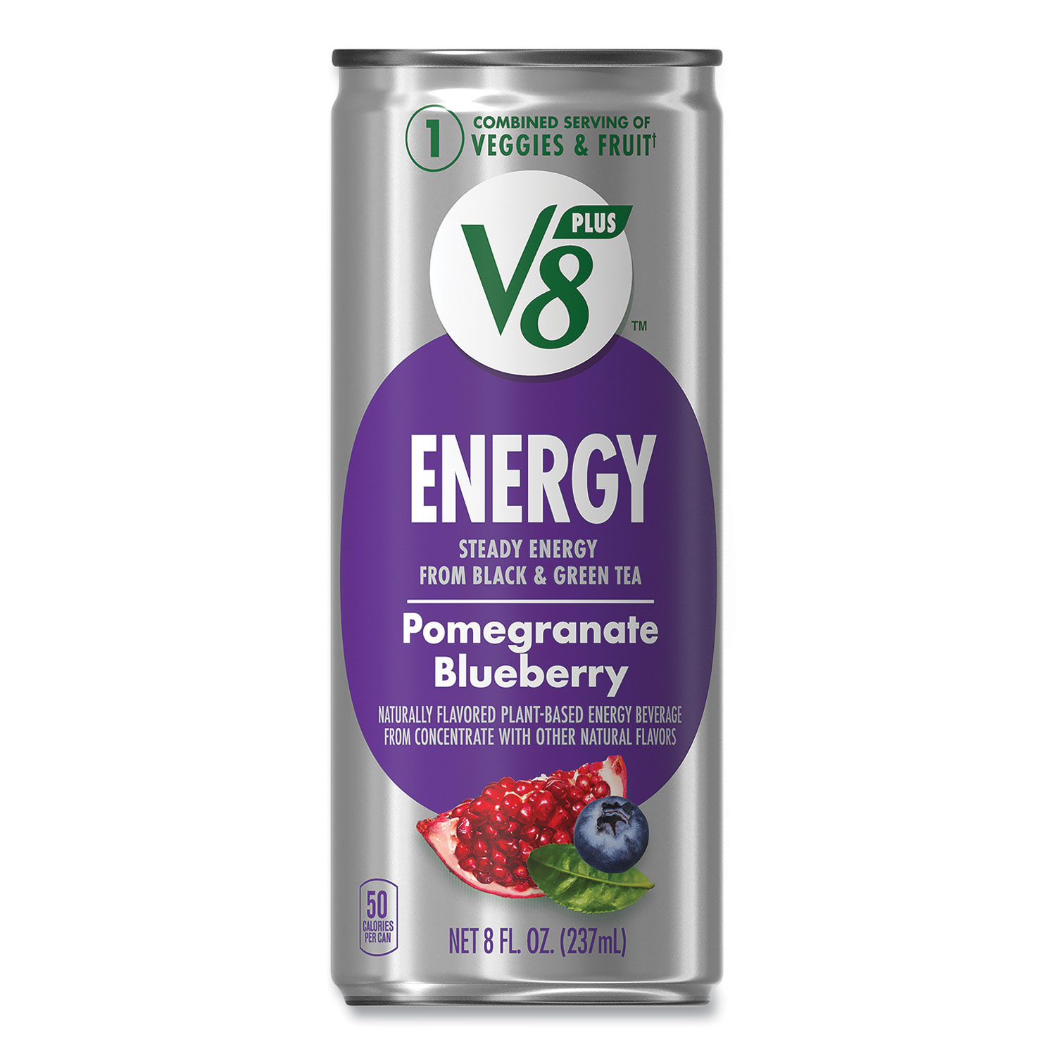 Campbell's® +ENERGY, Pomegranate Blueberry, 8 oz Can, 24/Carton