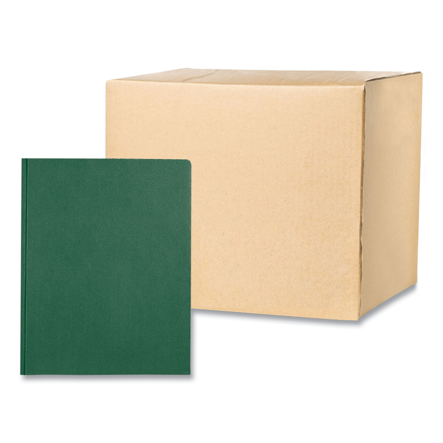 Pocket Folder with 3 Fasteners, 0.5″ Capacity, 11 x 8.5, Dark Green, 25/Box, 10 Boxes/Carton