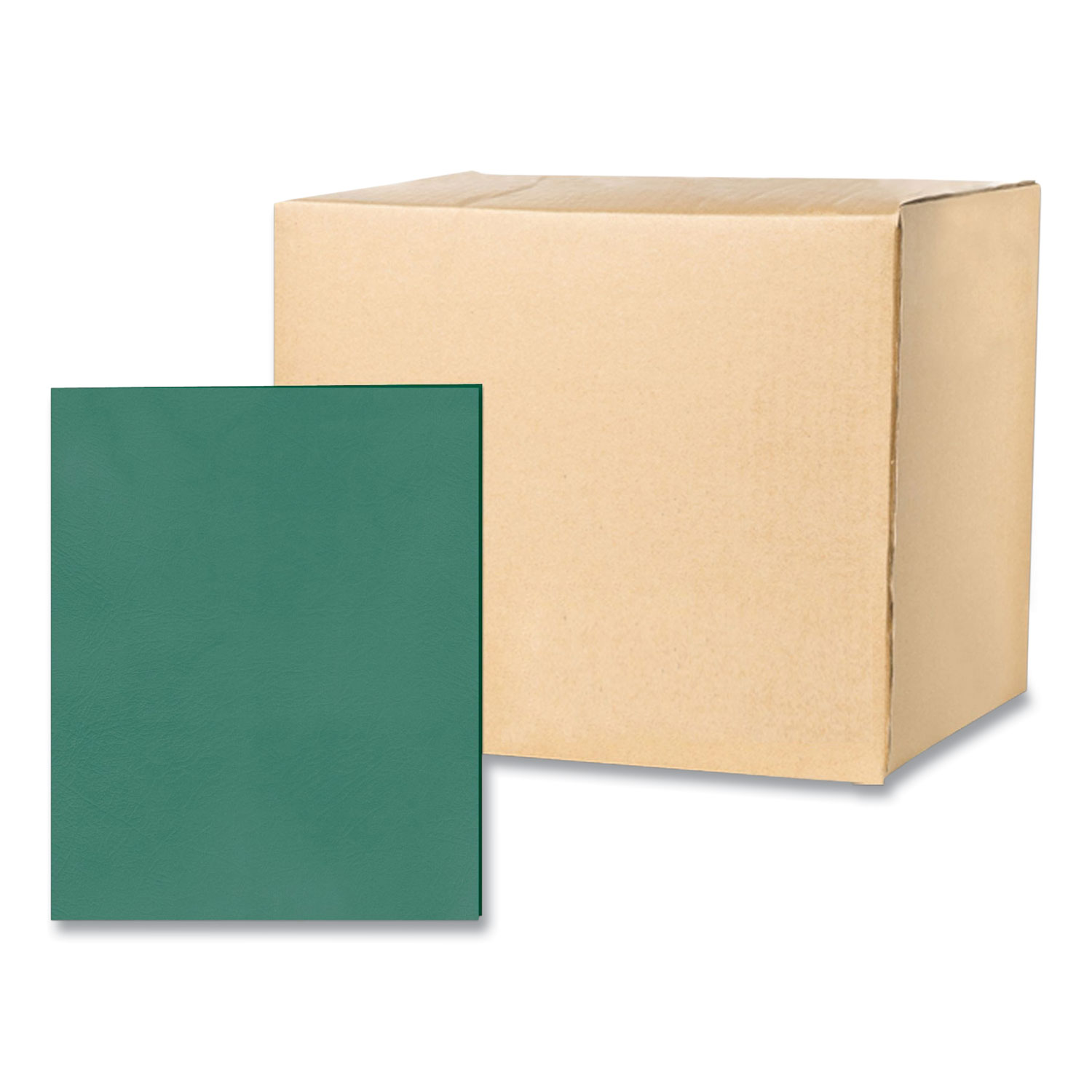 Pocket Folder, 0.5″ Capacity, 11 x 8.5, Green, 25/Box, 10 Boxes/Carton