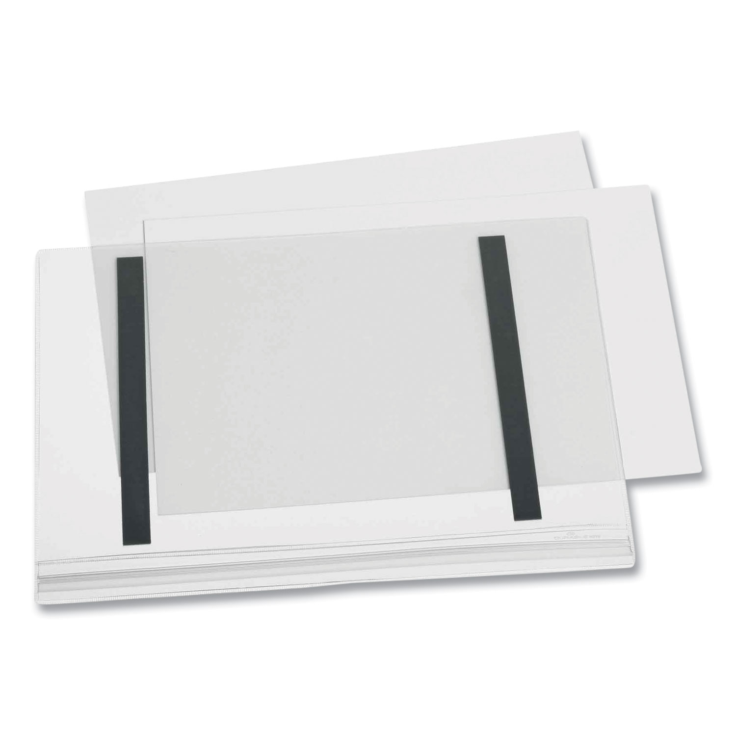 Self-Adhesive Water-Resistant Sign Holder, 8.5 x 11, Clear Frame, 5/Pack