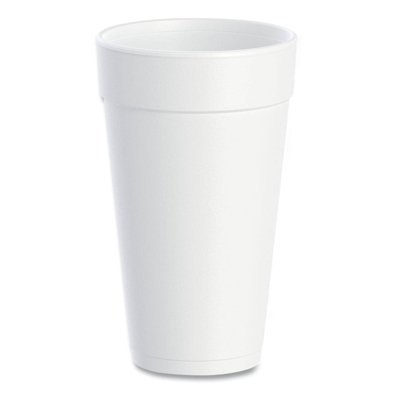 Foam Drink Cups, 20 oz, White, 500/Carton - mastersupplyonline