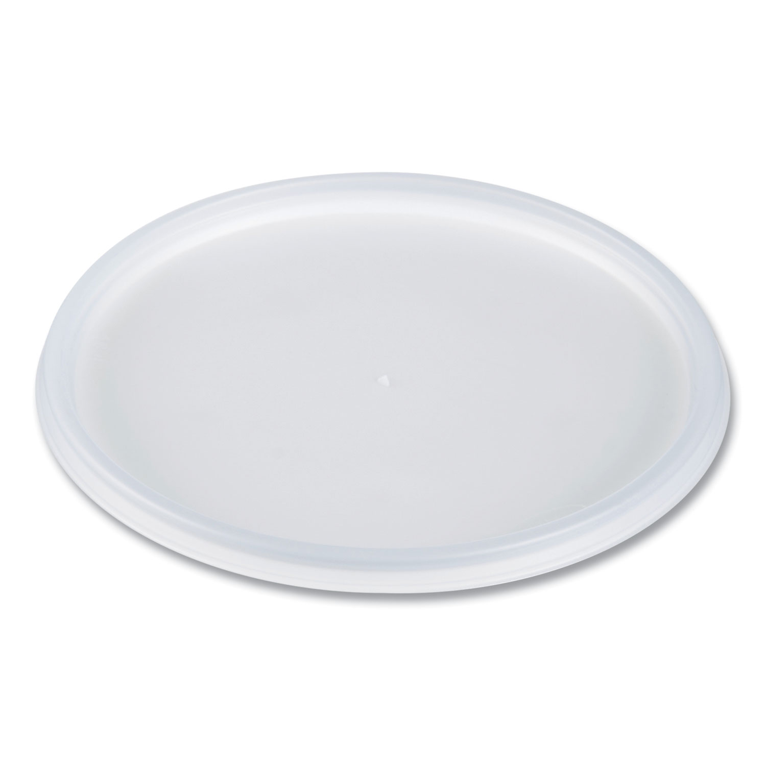 Plastic Lids for Foam Containers, Flat, Vented, Fits 24 oz to 32 oz, Translucent, 100/Pack, 5 Packs/Carton