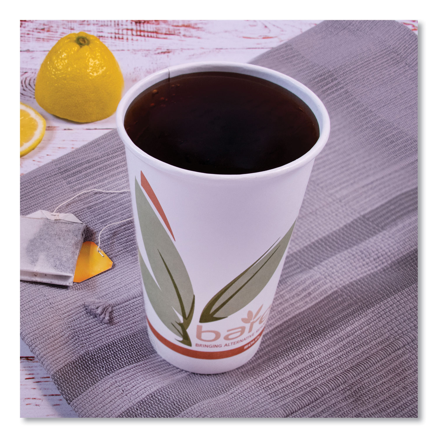 Bare Eco-Forward Recycled Content PCF Paper Hot Cups, ProPlanet Seal, 10  oz, Green/White/Beige, 1,000/Carton - Zerbee