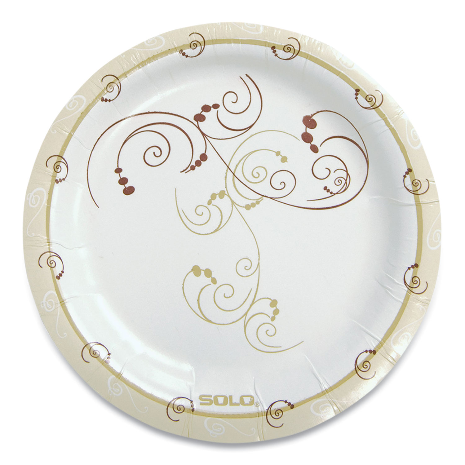 Symphony Paper Dinnerware, Mediumweight Plate, 6″ dia, Tan, 125/Pack