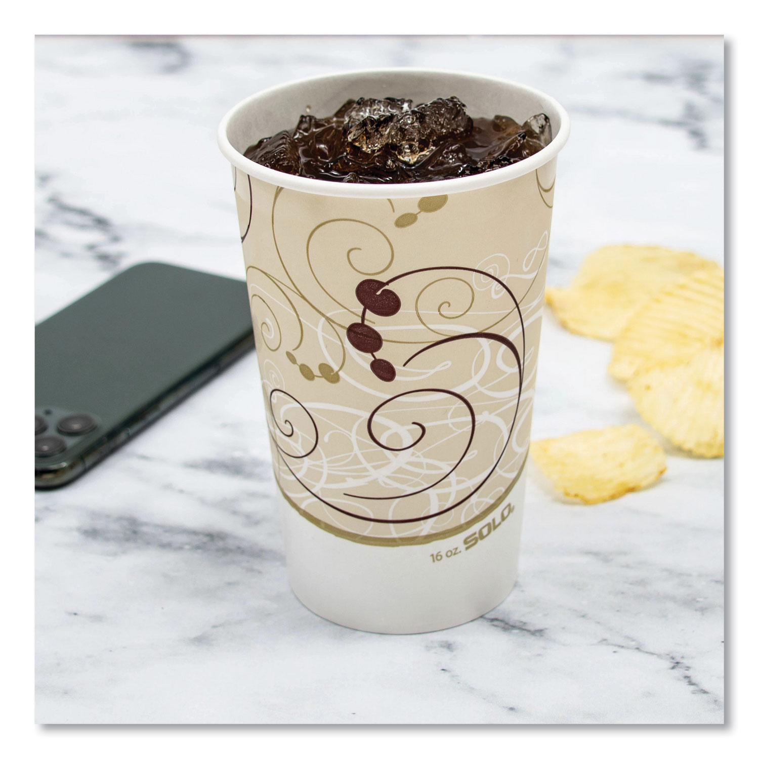 SO-RP16P-S Double Poly Paper Cold Cup 16 oz.