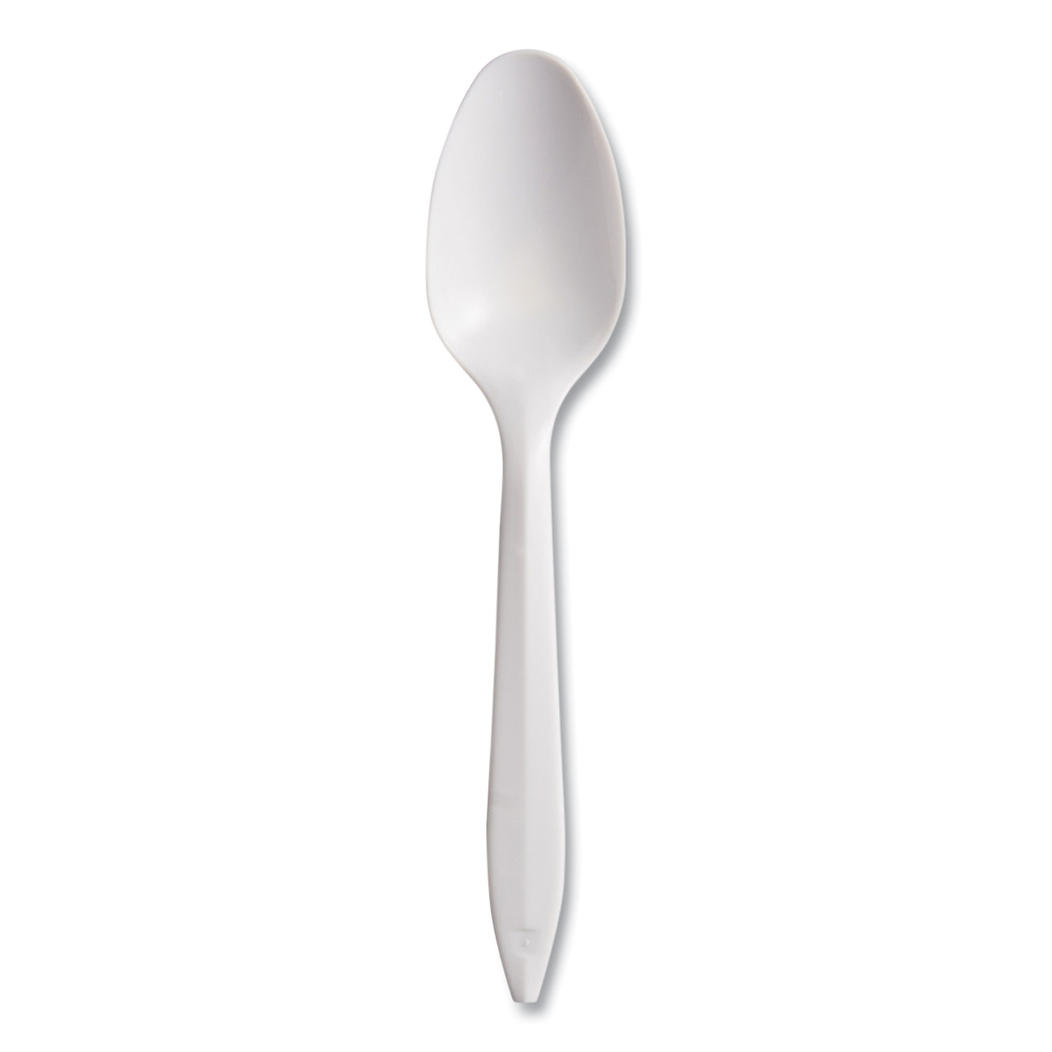 Regal Mediumweight Cutlery, Full-Size, Spoon, Plastic, White, 1,000/Carton