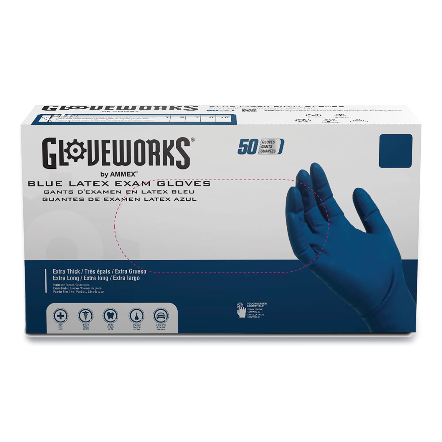 Medical Examination Amazon Gloves Latex Latex Exam Gloves, Powder