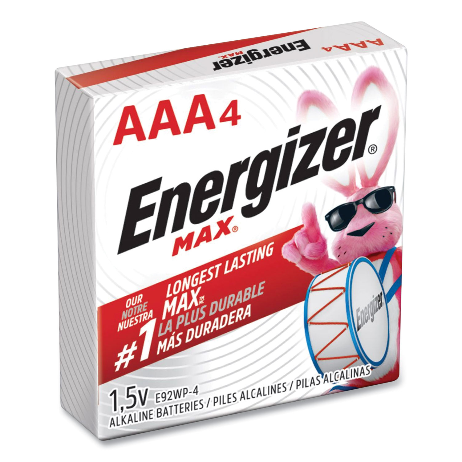 Energizer® MAX AAA Alkaline Batteries 1.5 V, 4/Pack