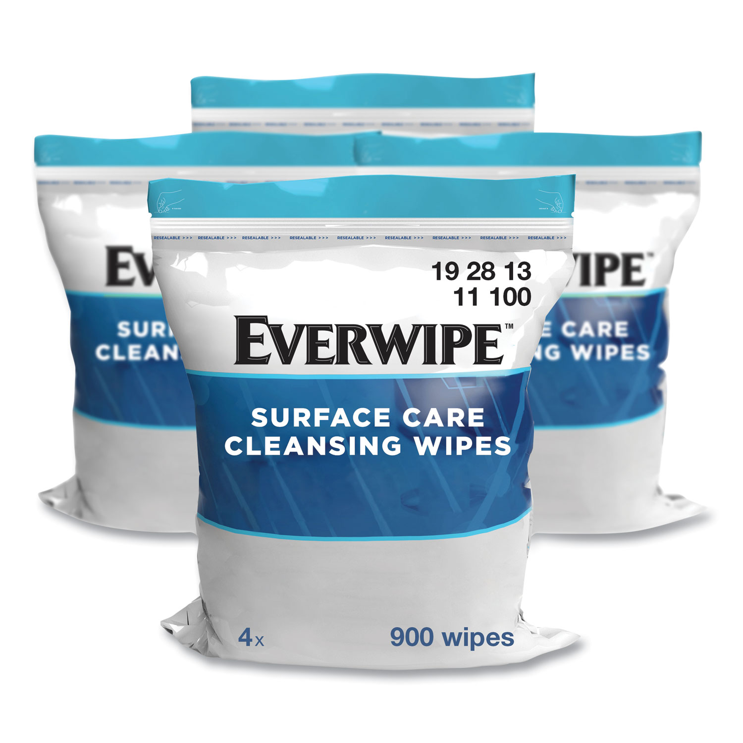 Cleaning and Deodorizing Wipes, 1-Ply, 8 x 6, Citrus, White, 900/Bag, 4 Bags/Carton