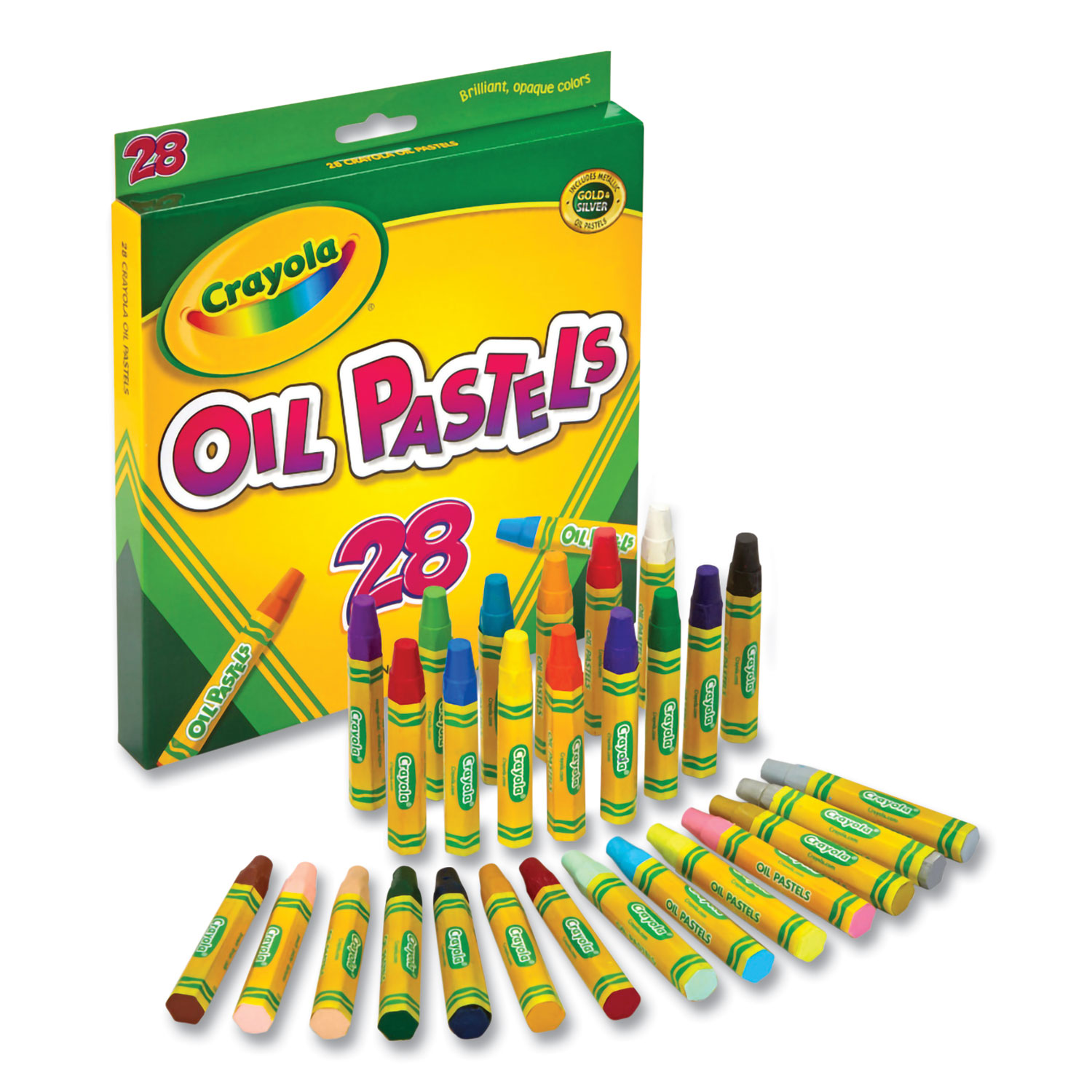 Oil Pastels, 28 Assorted Colors, 28/Pack - Egyptian Workspace Partners