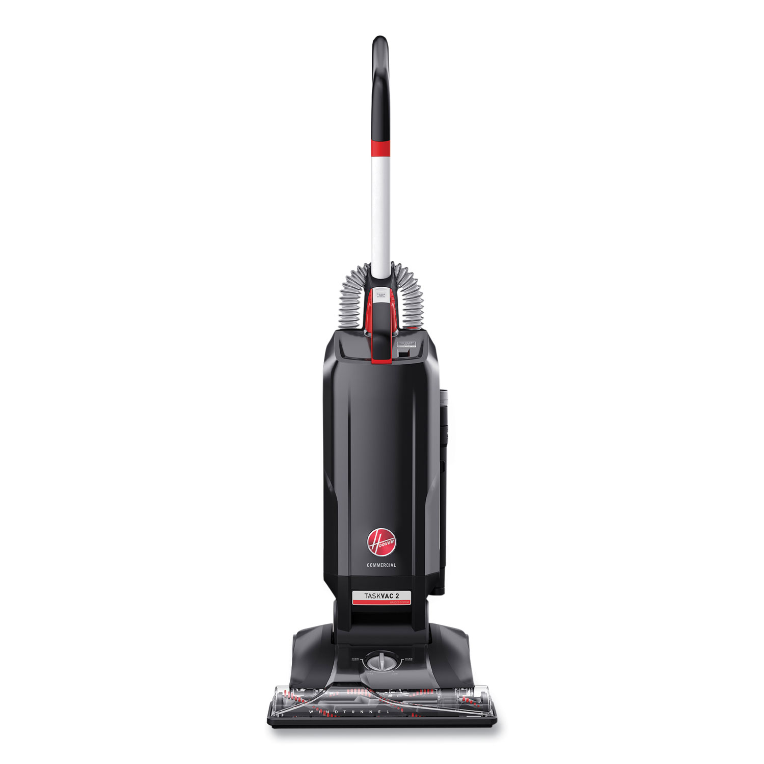 Task Vac Hard Bag Lightweight Upright Vacuum, 14″ Cleaning Path, Black