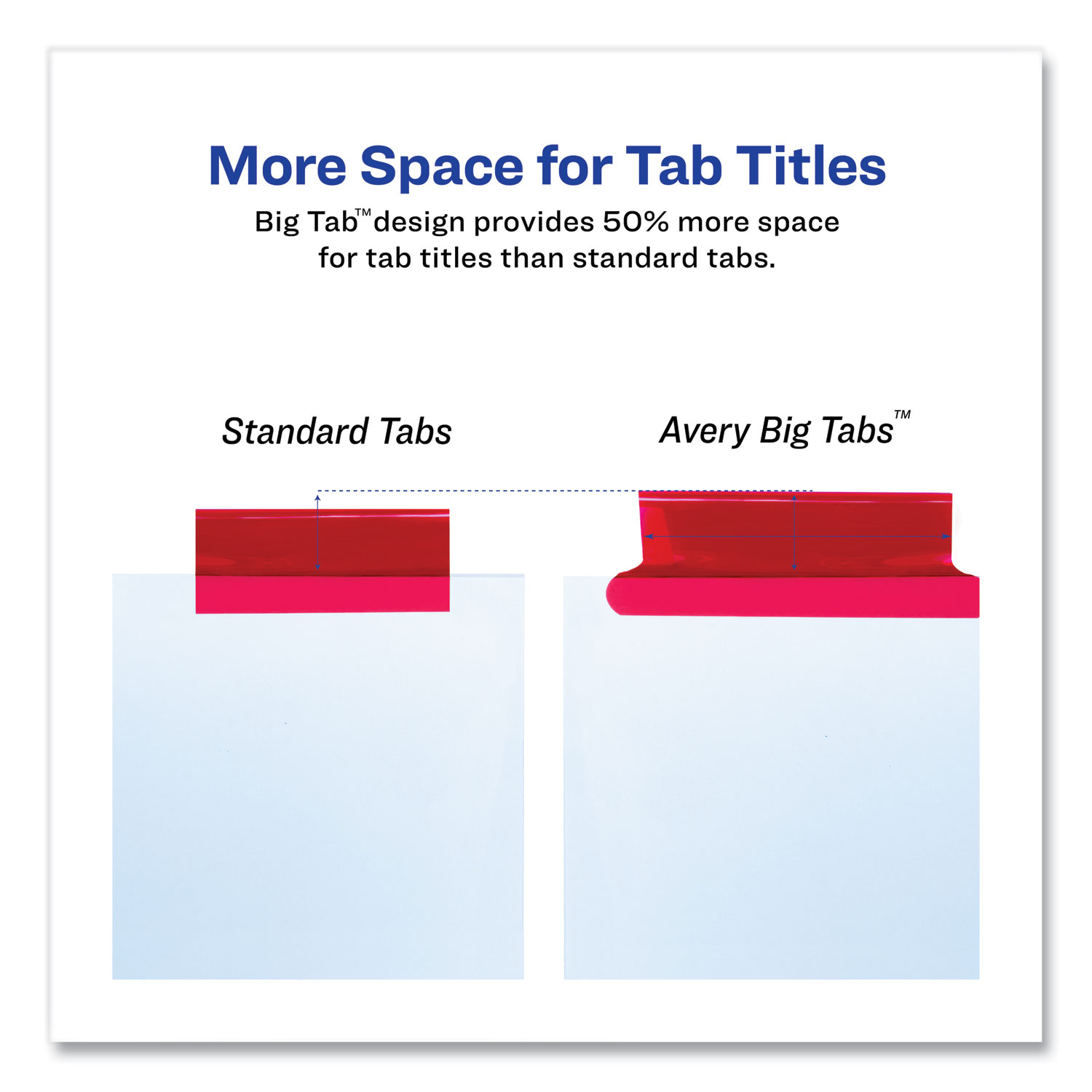 Insertable Big Tab Dividers, 8-Tab, 11.13 x 9.25, White, Assorted Tabs, 1  Set