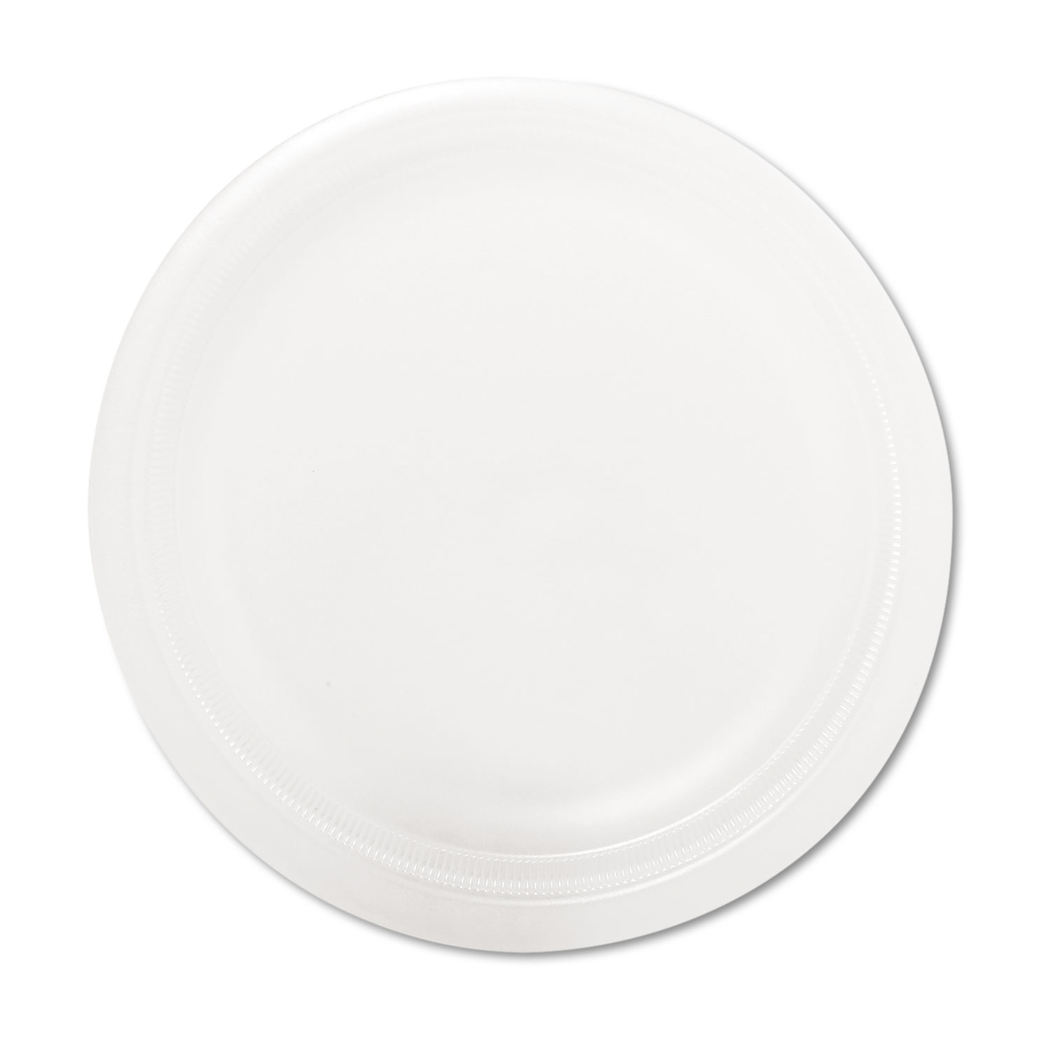  Dart 9PWQR Quiet Classic Laminated Foam Dinnerware Plate, 9 dia, White, 125/Pack (DCC9PWQRPK) 