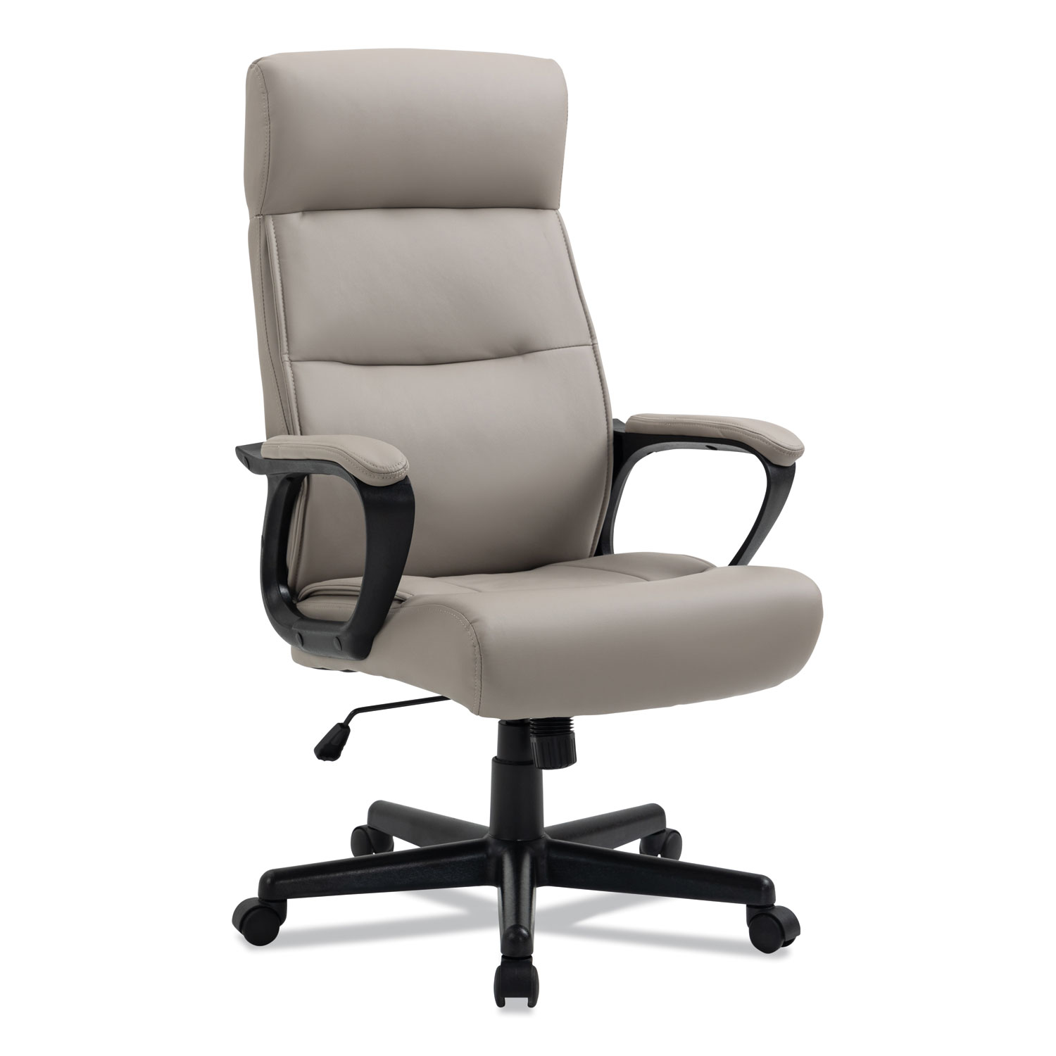 Alera® Alera Oxnam Series High-Back Task Chair, Supports Up to 275 lbs, 17.56 to 21.38 Seat Height, Tan Seat/Back, Black Base