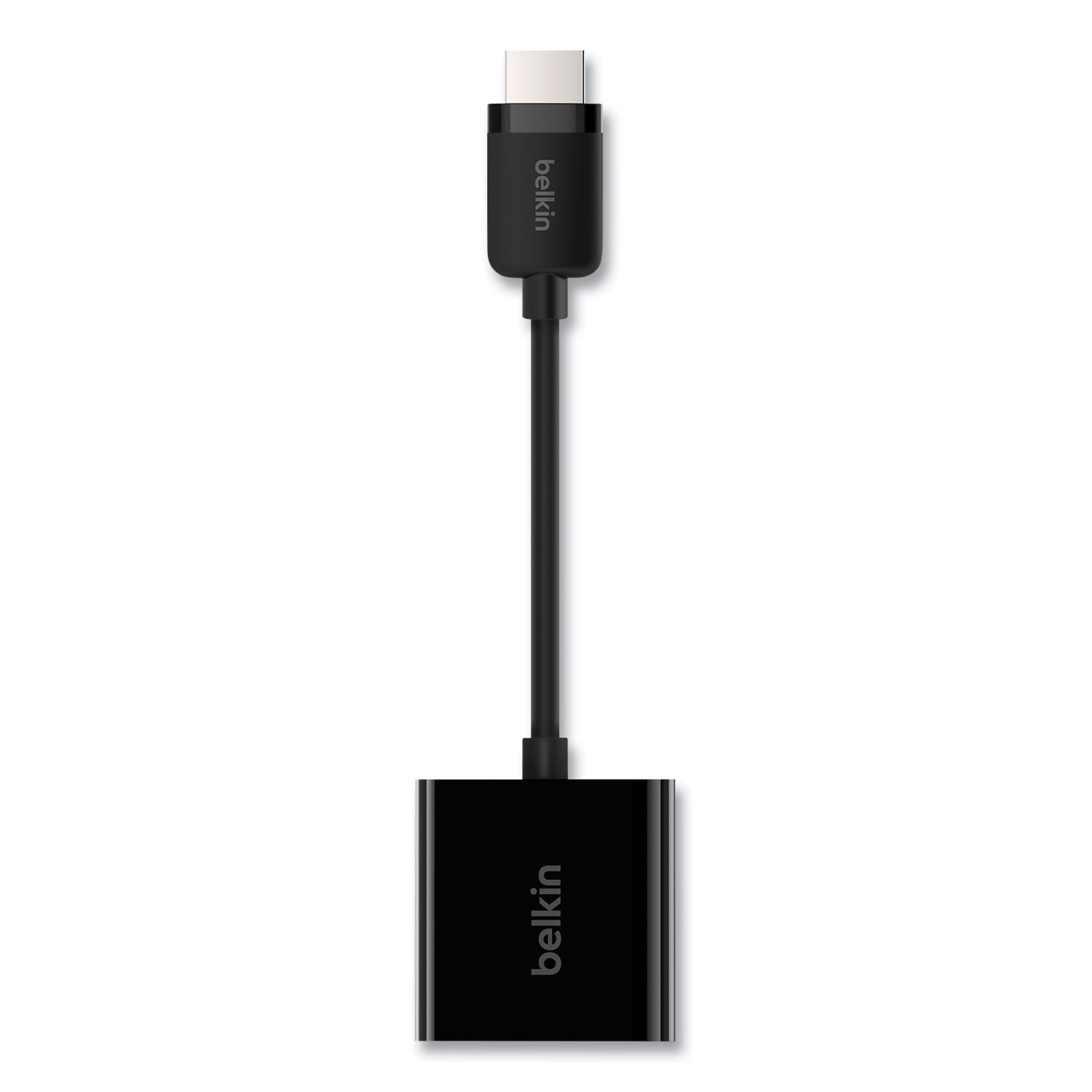 HDMI to VGA Adapter with Micro-USB Power, 9.8″, Black